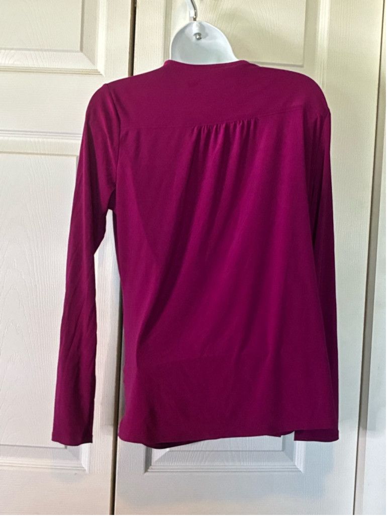 Coldwater Creek Coldwater. Creek Fuchsia Blouse Size XS / US 0-2 / IT 36-38 - 5 Thumbnail