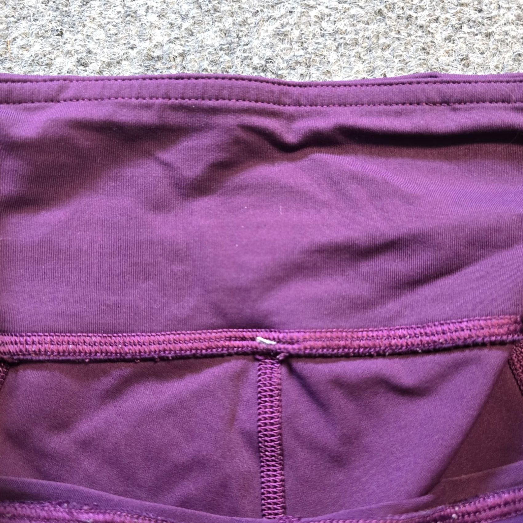 Lululemon Lululemon Leggings Womens Size 6 Purple Inspire II Cropped Casual Athletic Activewear Yoga Tights Skinny Inseam 26 in Magenta Pattern Solid Size 28" / US 6 / IT 42 - 5 Thumbnail