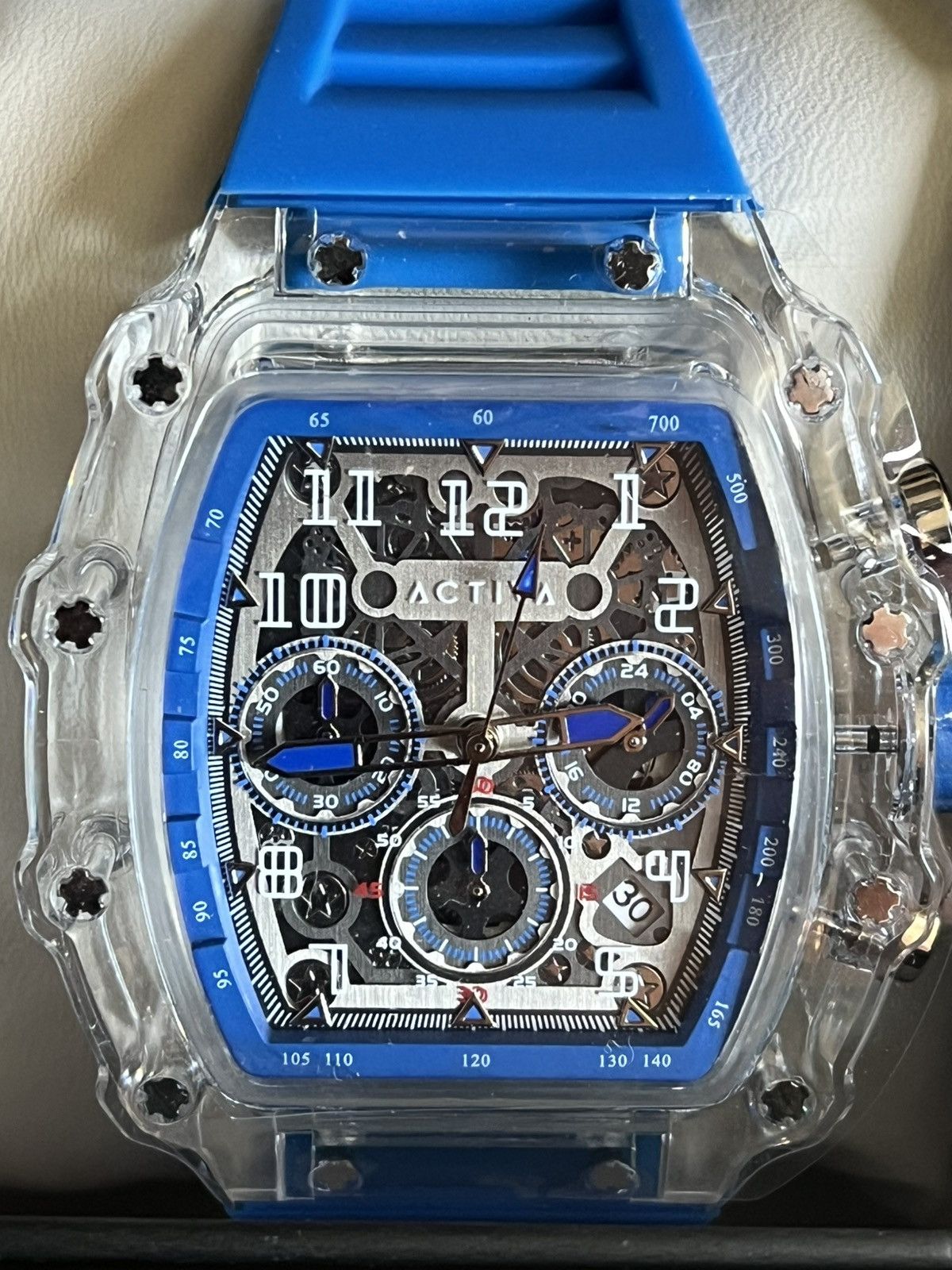Invicta Activa Invicta Men's Watch w/ Skeleton Dial - 44.3mm, Blue Size ONE SIZE - 1 Thumbnail