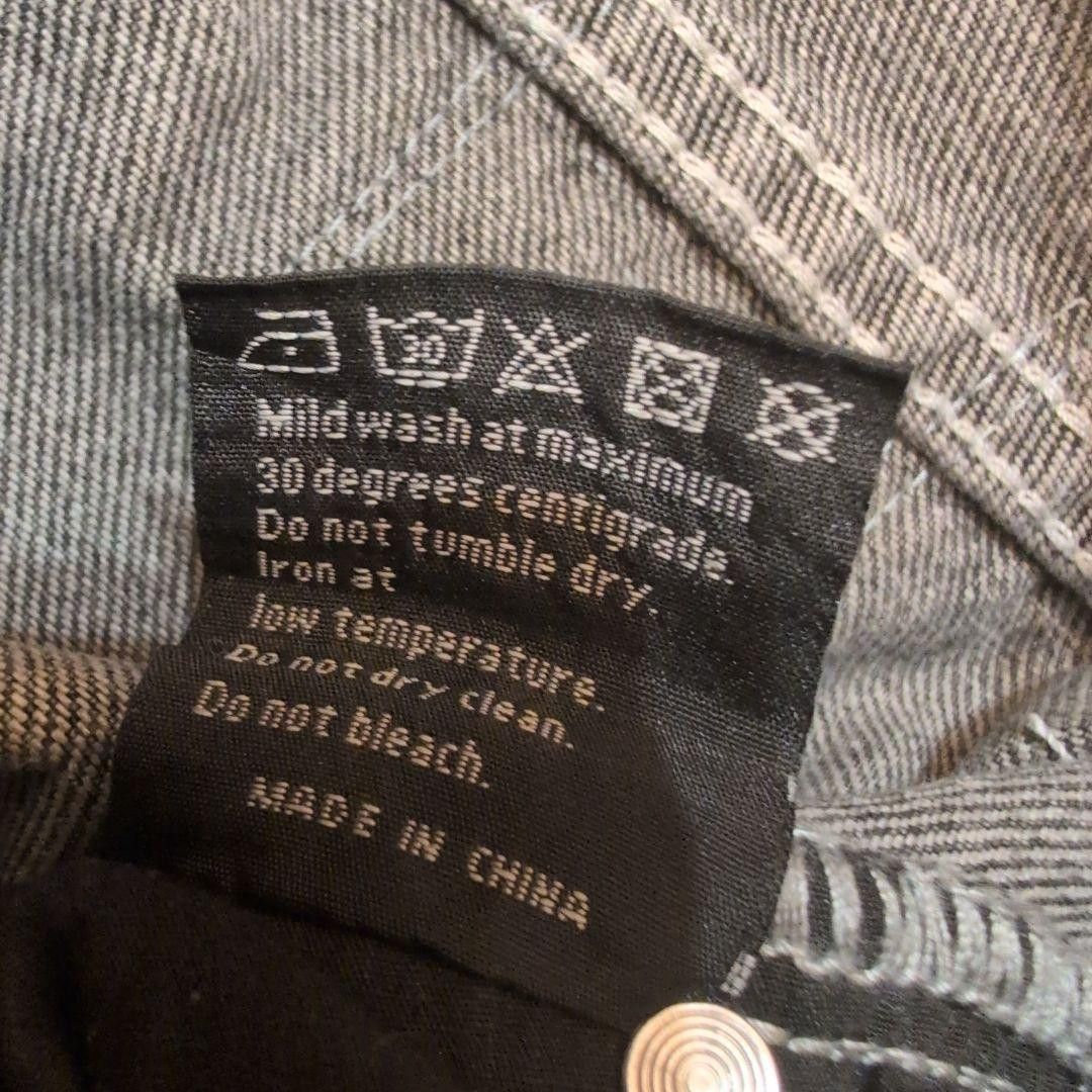 Who Decides War Who Decides War Motif Patched Denim Vintage Grey 28 New Size US 28 / EU 44 - 4 Thumbnail