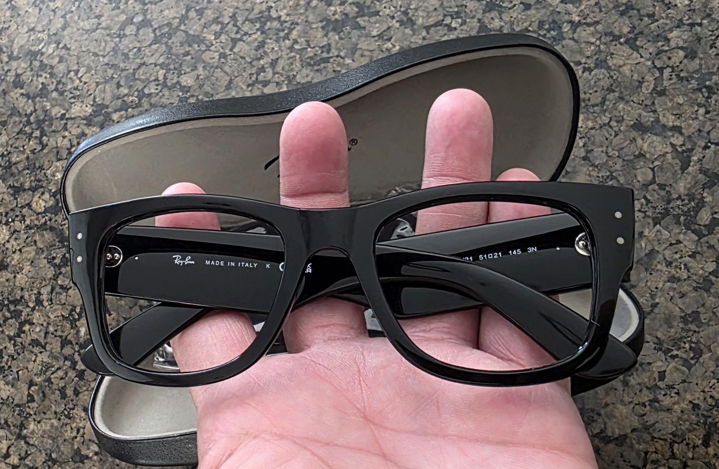 RayBan Ray-Ban RB0840S 901/31 51-21-145 3N Mega Wayfarer Unisex Size ONE SIZE - 10 Thumbnail