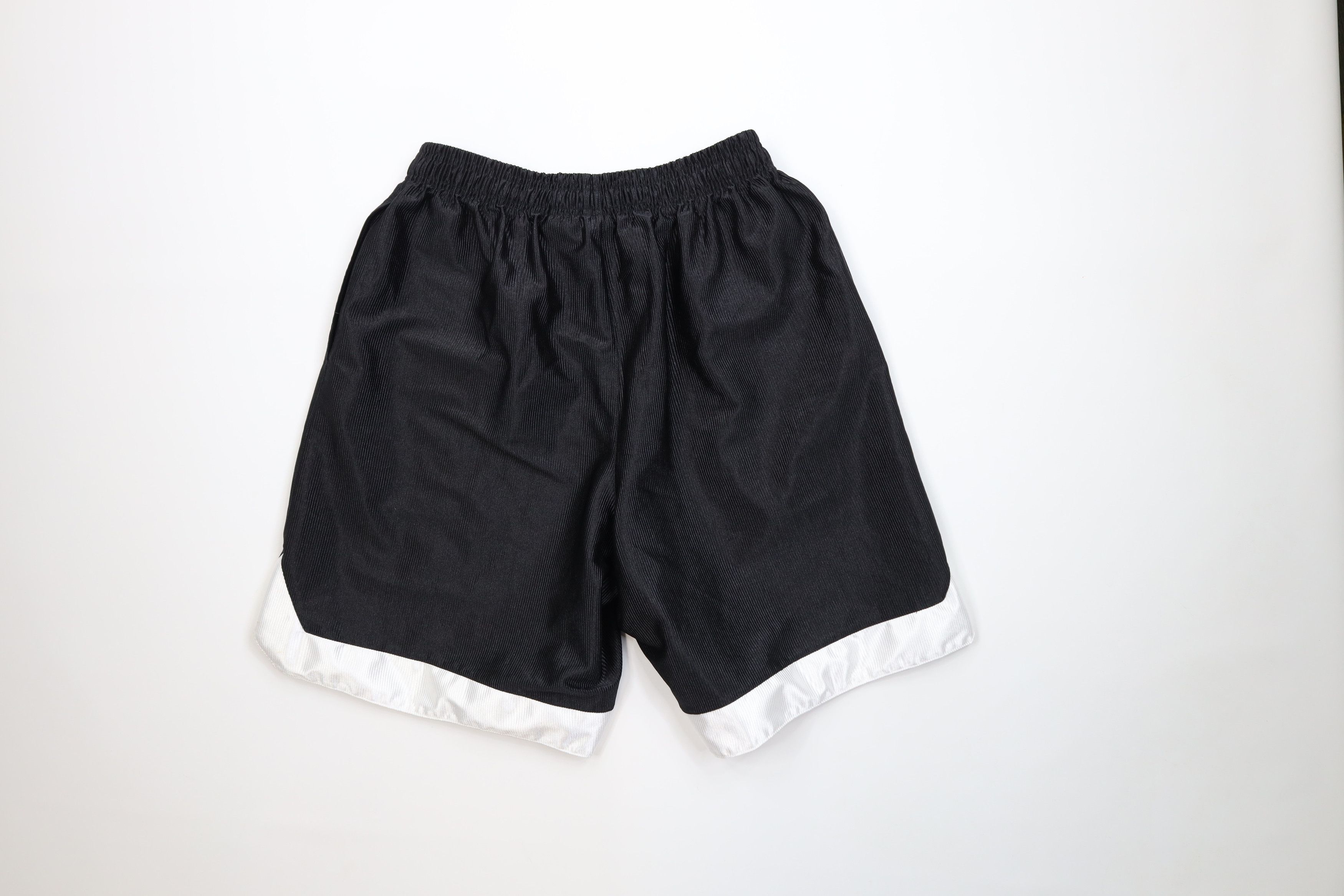 Nike Vintage 90s Nike Mini Swoosh Dazzle Basketball Shorts Black Size US 36 / EU 52 - 10 Thumbnail