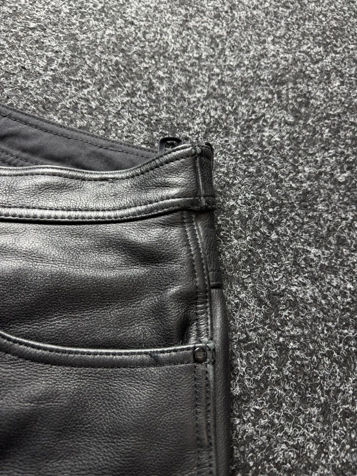 Genuine Leather 00s Racing Moto Biker Rock Punk Chrome Style Leather Pants Size US 32 / EU 48 - 9 Thumbnail