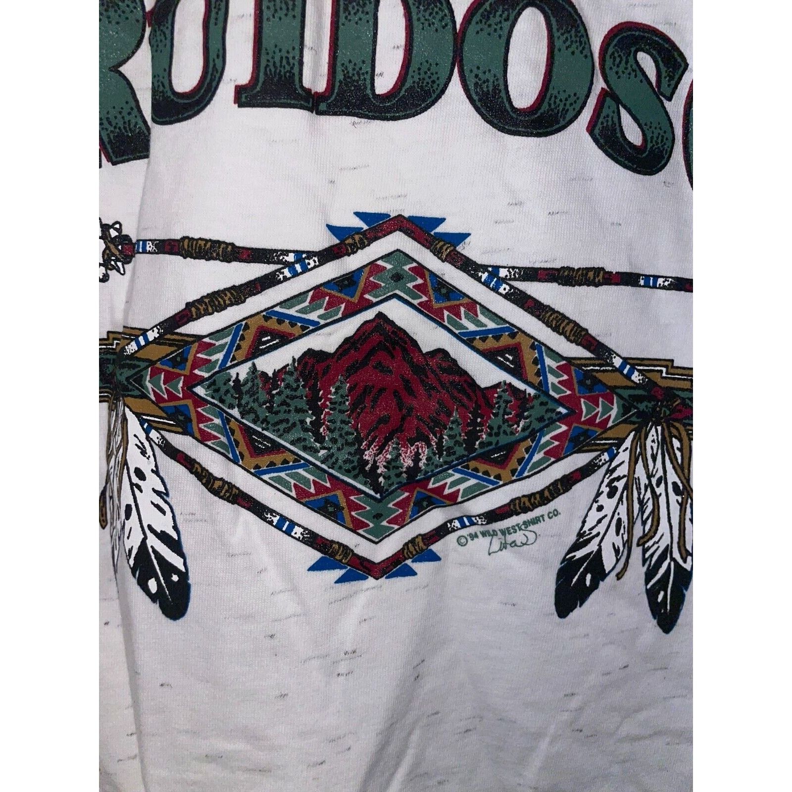 Vintage Vintage New Mexico Shirt Ruidoso Nature Speckled White L Tee Size US L / EU 52-54 / 3 - 2 Thumbnail