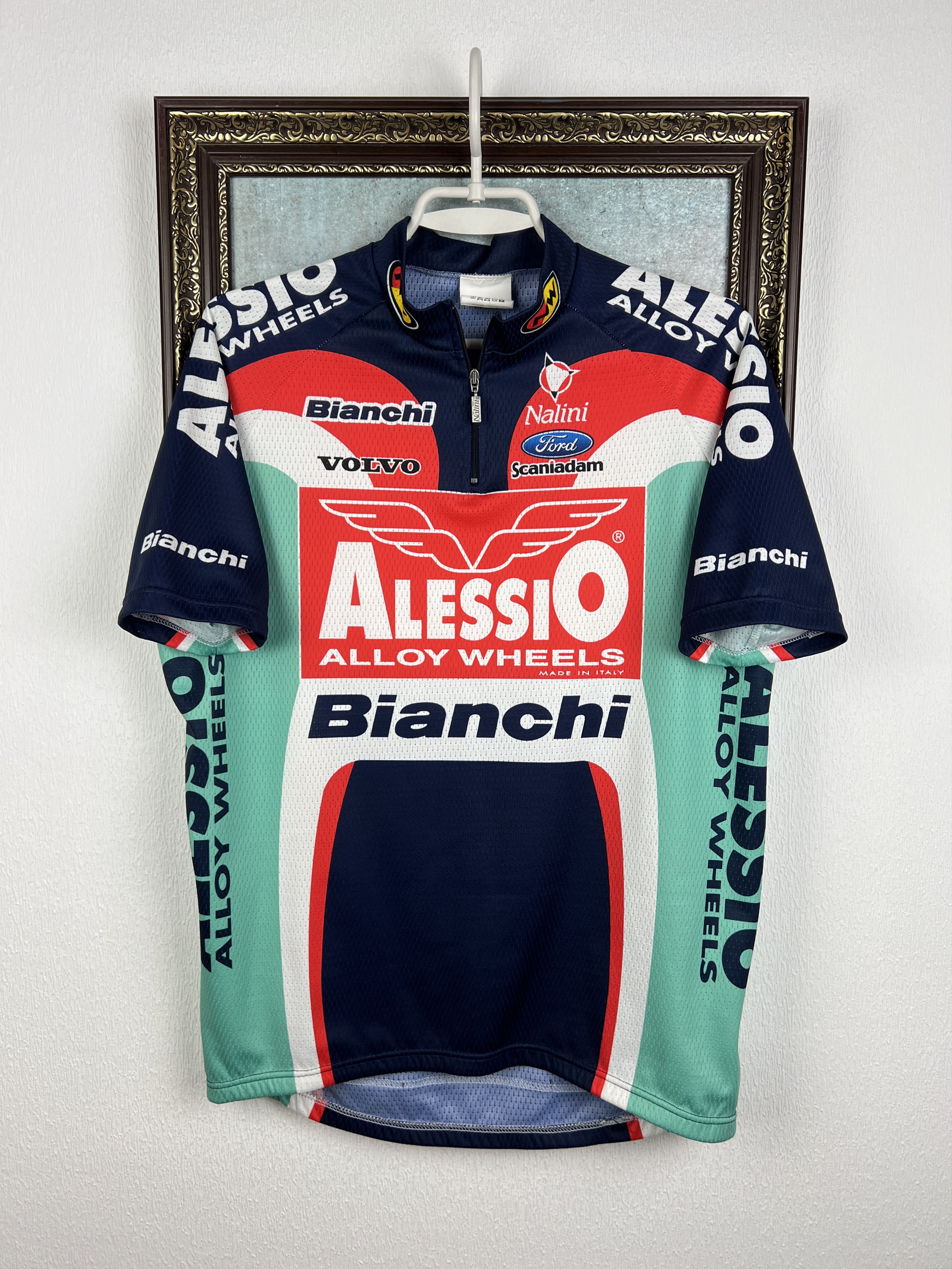Vintage Nalini Bianchi & Alessio Cycling Jersey Sport Shirt Trikot Size US M / EU 48-50 / 2 - 1 Thumbnail