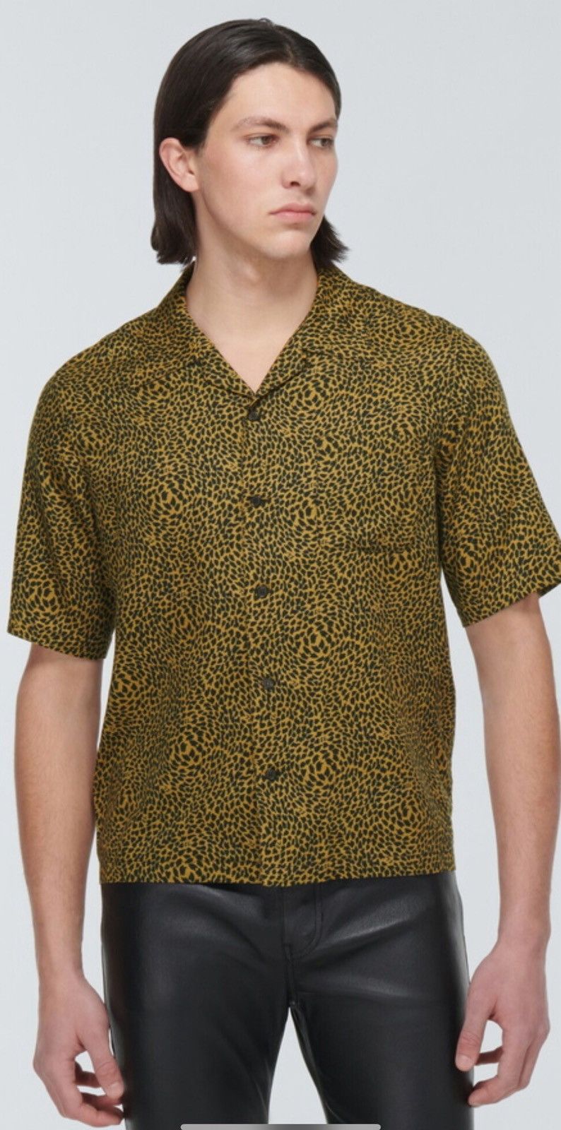 Saint Laurent Paris Leopard-print bowling shirt size L Size US M / EU 48-50 / 2 - 1 Thumbnail