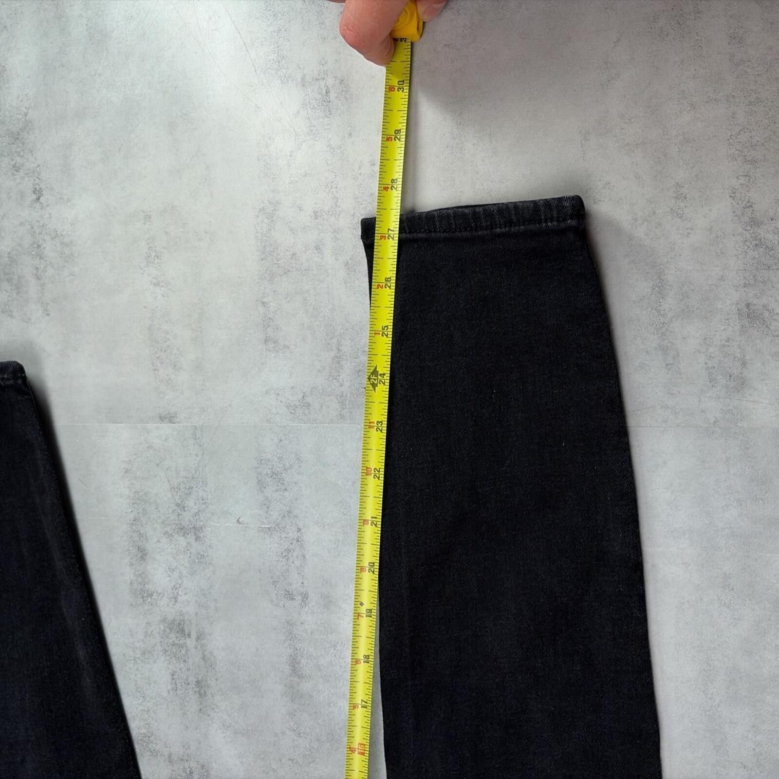 True Religion Y2K Black True Religion Grunge Gothic Skinny Denim Jeans Size 30" / US 8 / IT 44 - 6 Thumbnail
