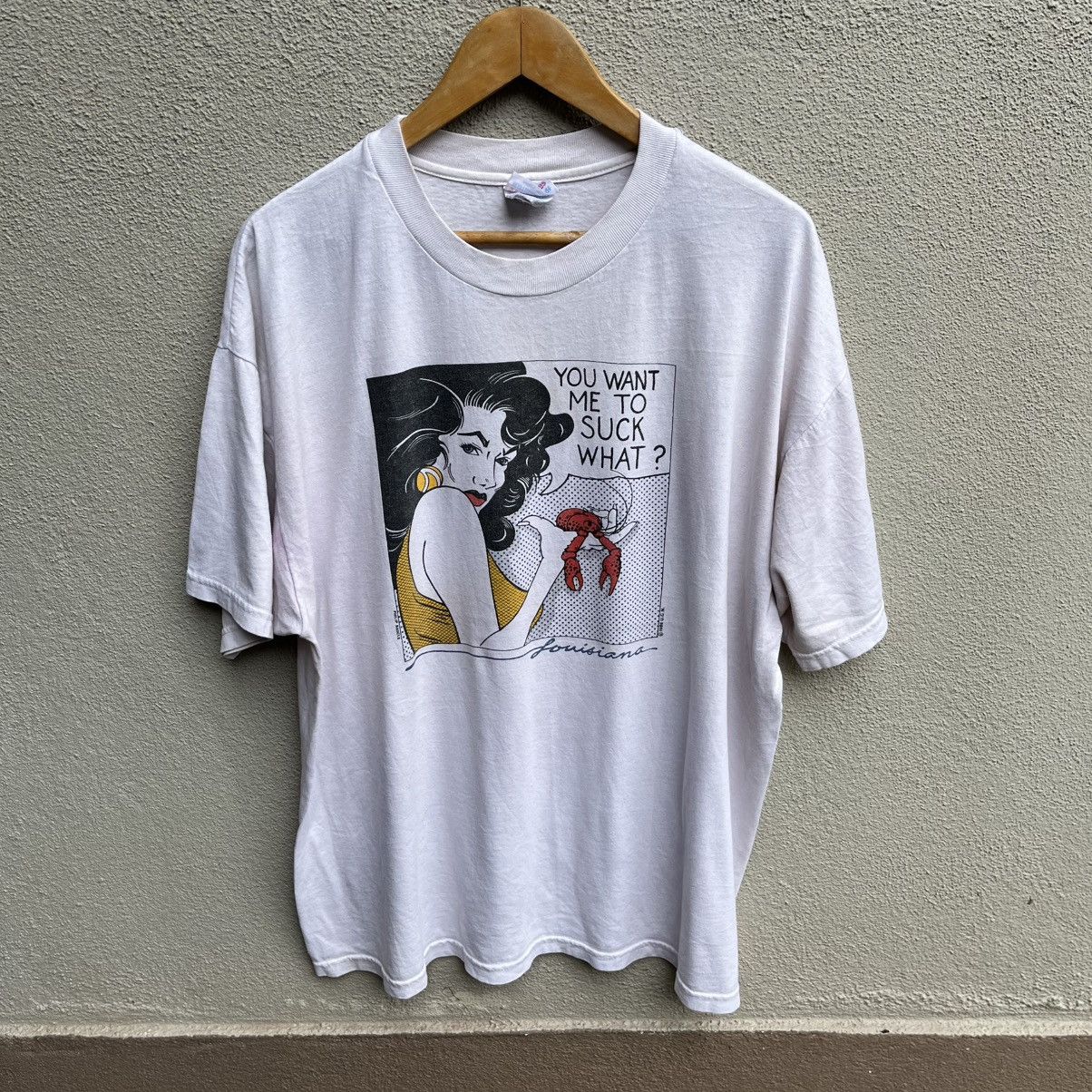 Vintage Vintage 80s PHILIP BUSCLE pop art graphic roy lichtenstein Size US L / EU 52-54 / 3 - 1 Thumbnail