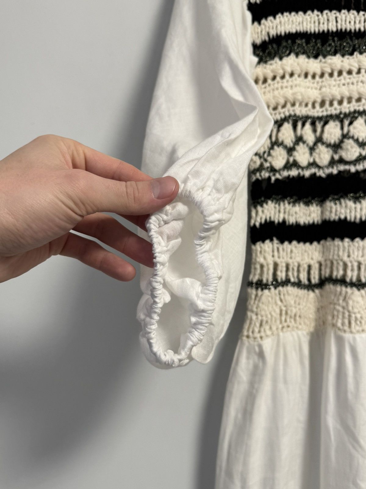 Other NINALEUCA Crochet Boho Dress–White Linen Maxi with Knit Top Size M / US 6-8 / IT 42-44 - 17 Thumbnail