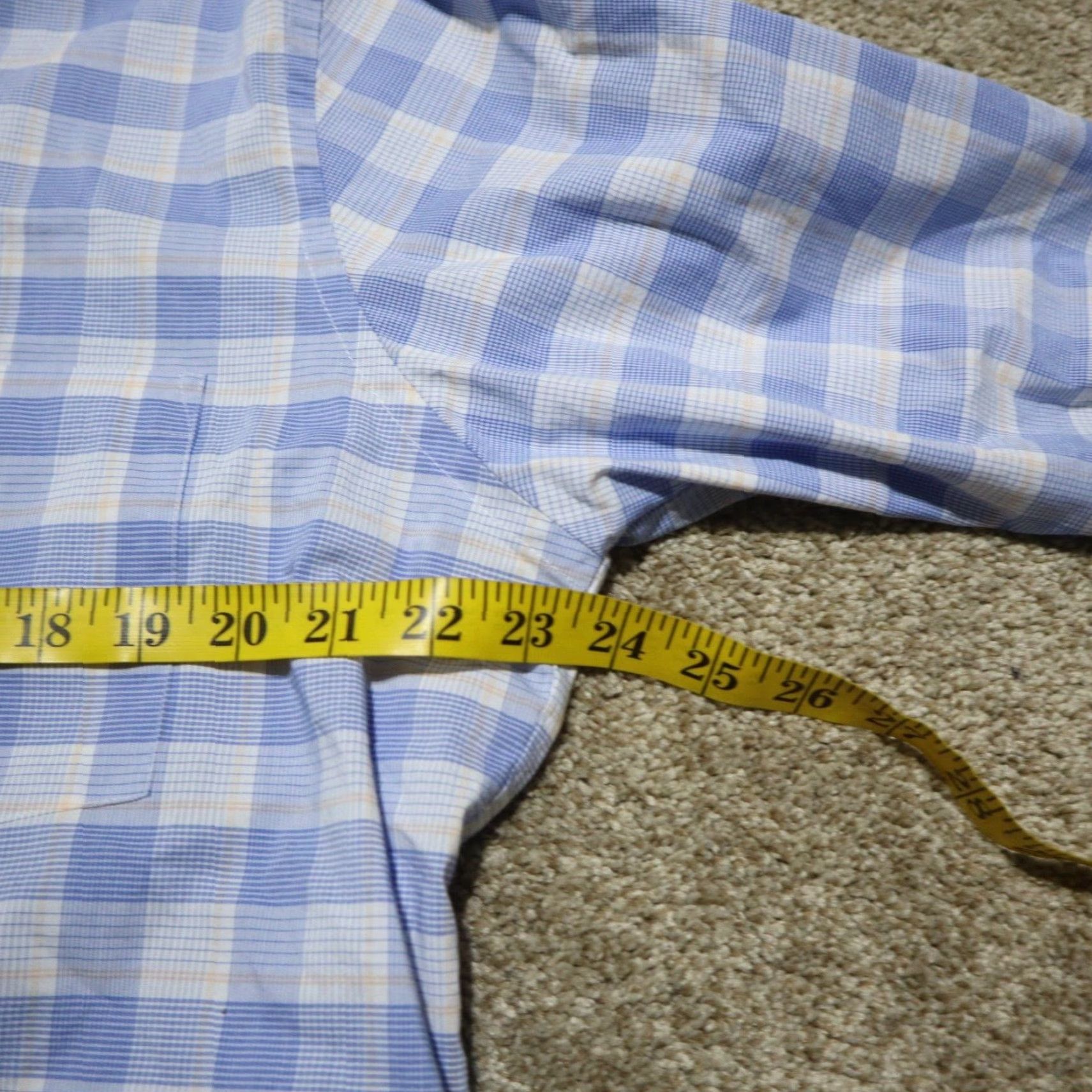 Van Heusen VINTAGE Van Heusen Blue Plaid Flex Button Up Shirt Long Sleeve Adult Men's 16.5 32/33 Size US XL / EU 56 / 4 - 5 Thumbnail