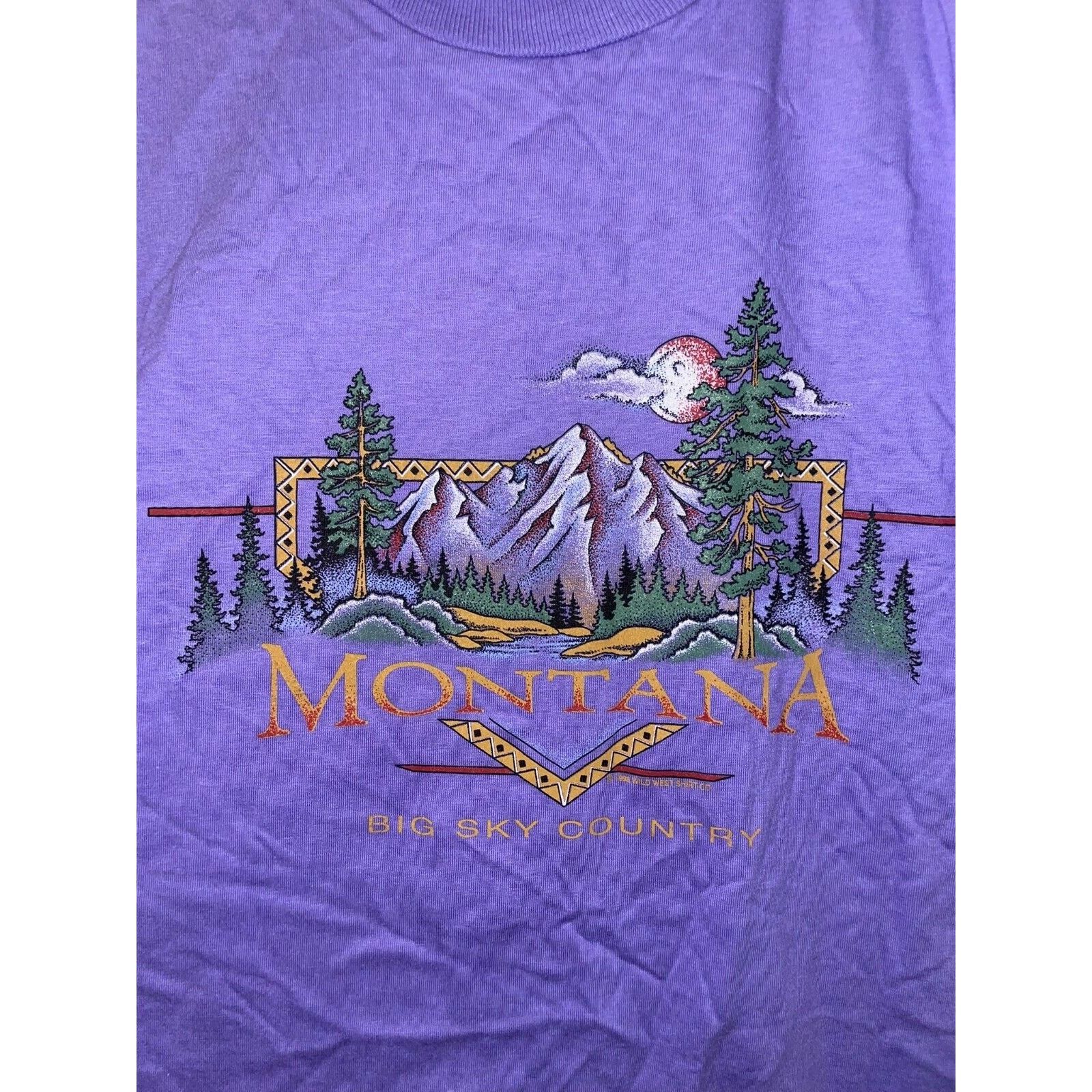 Jerzees Vintage Jerzees Montana Shirt Big Sky Country Tee VTG 90s L Size US L / EU 52-54 / 3 - 2 Thumbnail