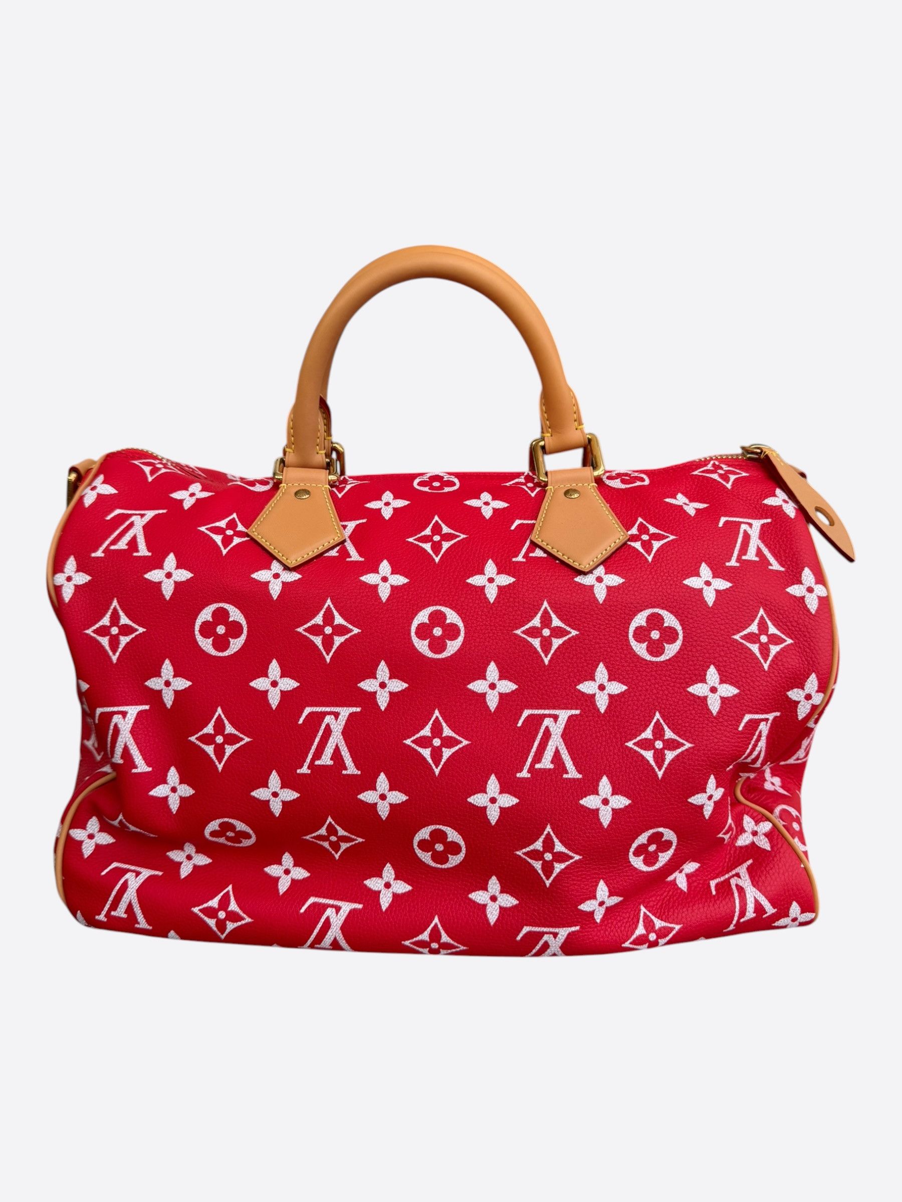 Louis Vuitton Louis Vuitton Red & White Monogram P9 Speedy 40 Size ONE SIZE - 3 Thumbnail