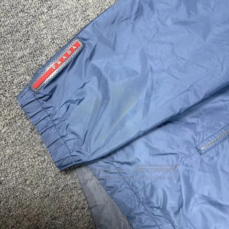 Prada Prada Blue Reversible Nylon Hooded Jacket. Size US L / EU 52-54 / 3 - 3 Thumbnail