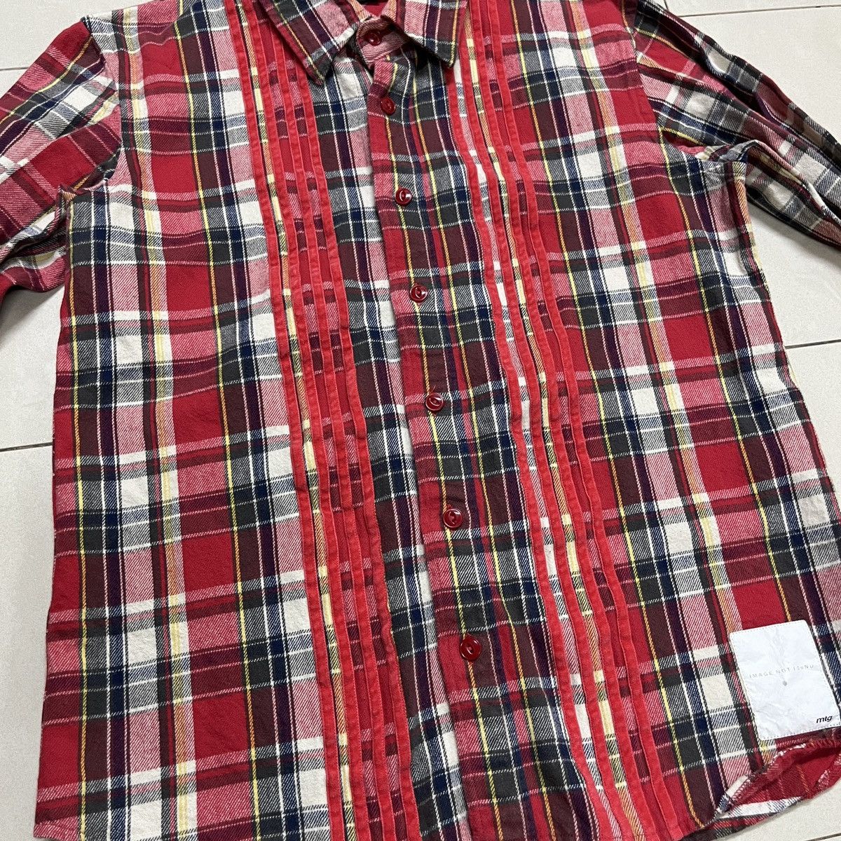 Japanese Brand × Montage × Vintage Montage Japan Plaid Stripes Shirt Size US M / EU 48-50 / 2 - 2 Thumbnail