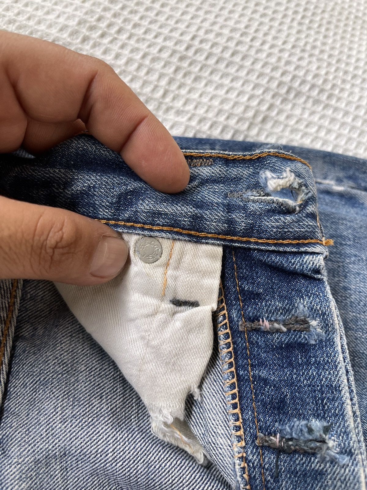 Levi's True Vintage🔥60s Levis 501 Big E Hidden Rivet Selvedge Jeans Size US 30 / EU 46 - 15 Thumbnail