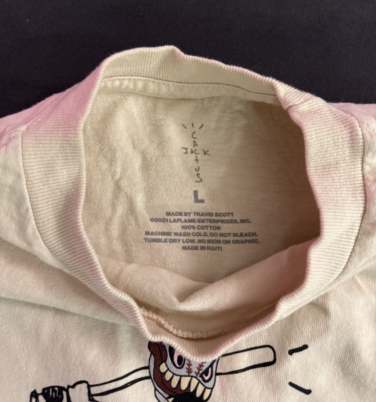 Travis Scott Cactus Jack 2023 Celebrity Softball Batter Up Tee Size US L / EU 52-54 / 3 - 3 Thumbnail