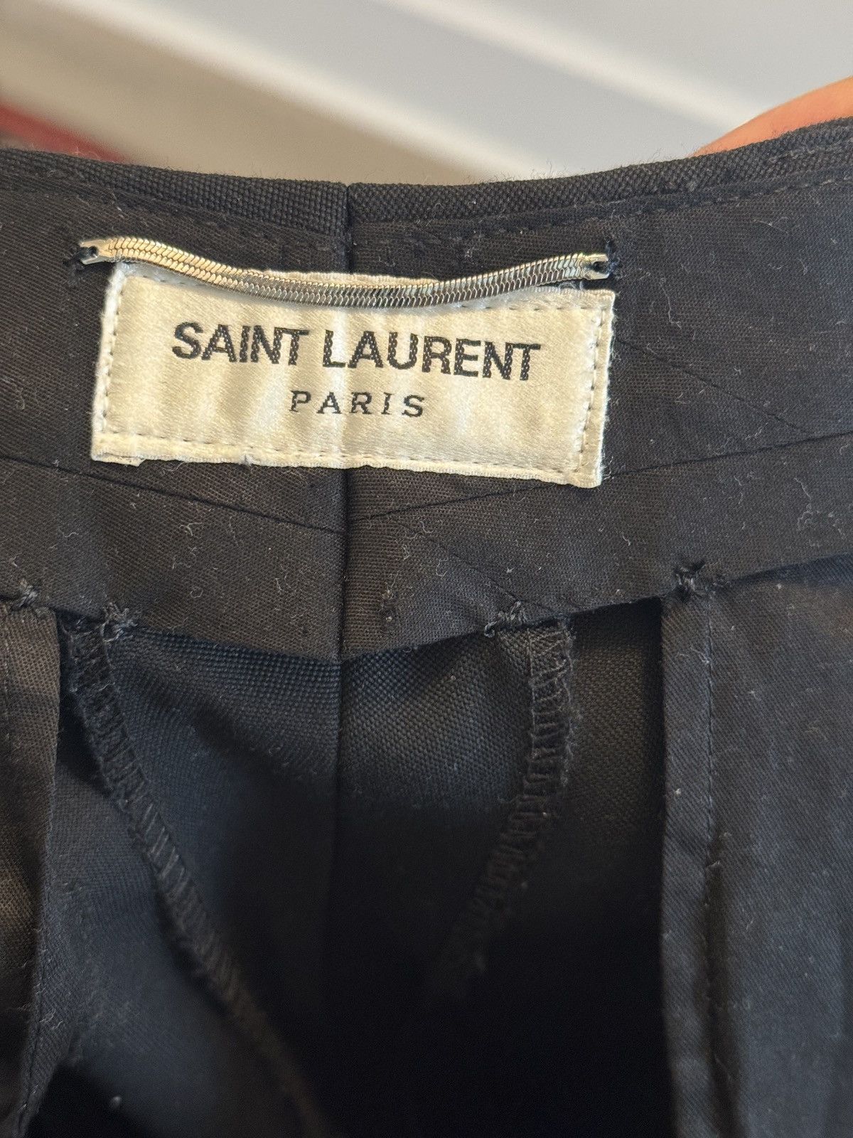 Saint Laurent Paris YSL Classic Black Dress Pants Size 50R - 4 Thumbnail