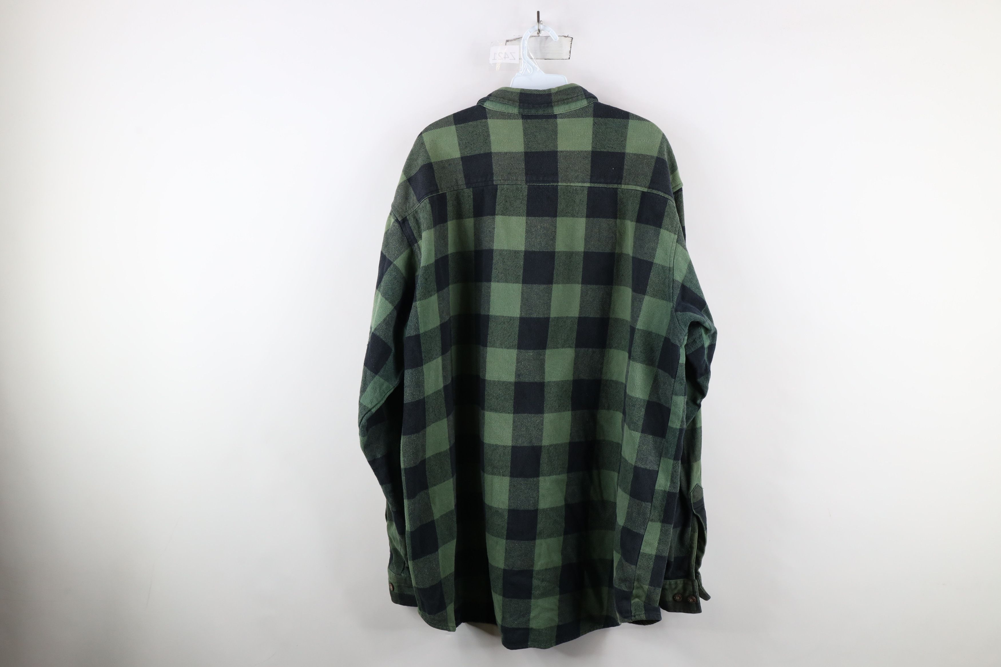 Vintage Vintage 90s Streetwear Heavyweight Flannel Button Shirt Size US XXL / EU 58 / 5 - 12 Thumbnail