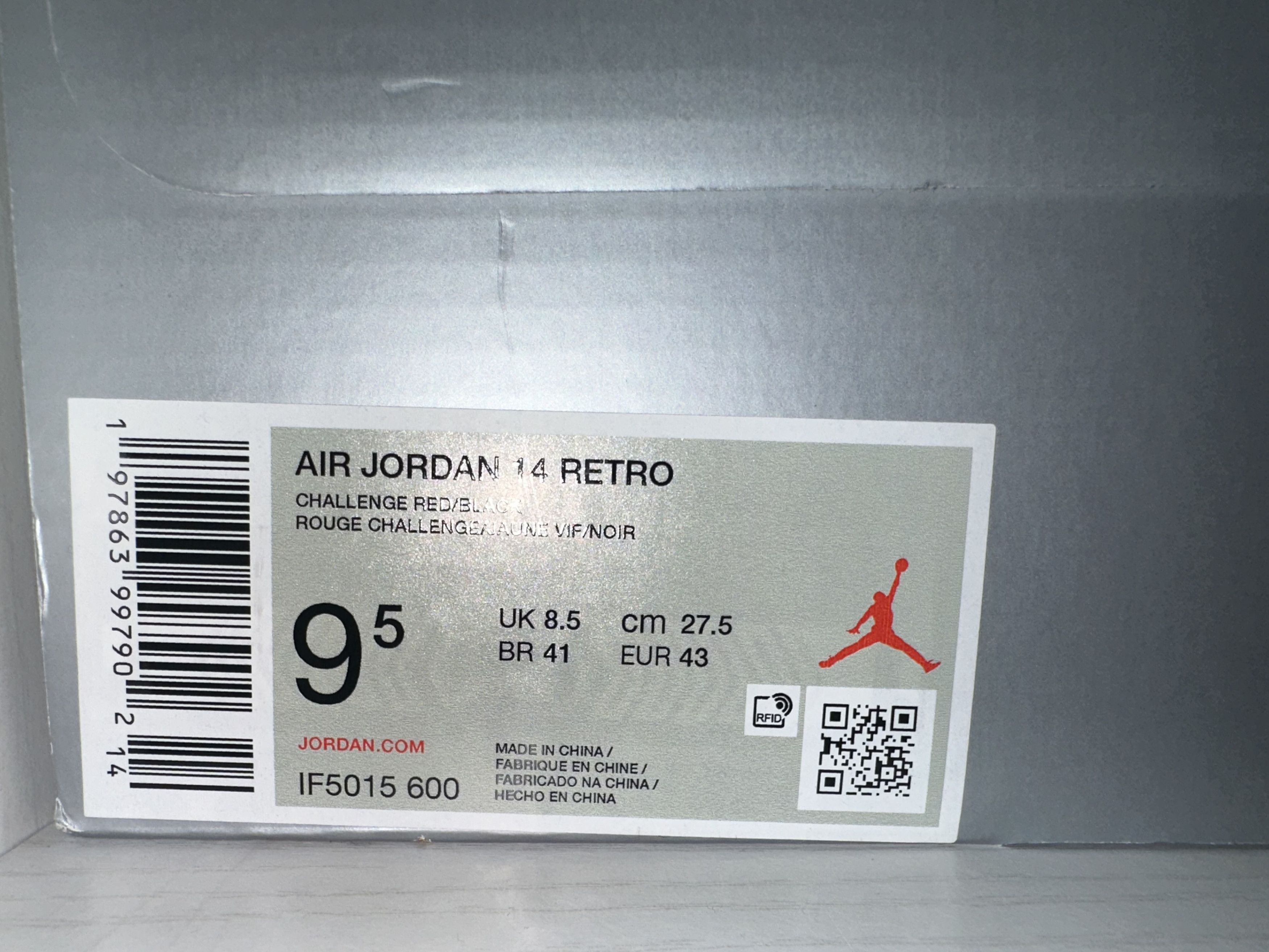 Nike Air Jordan 14 Retro Challenge Red Size US 9.5 / EU 42-43 - 2 Thumbnail