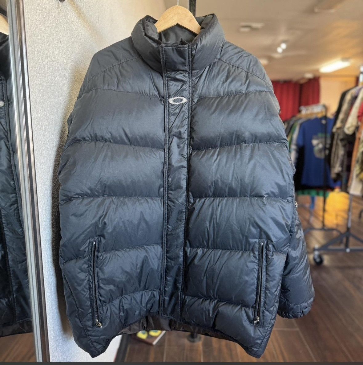 Oakley Vintage 2000s Oakley Black Puffer Jacket Size US L / EU 52-54 / 3 - 3 Thumbnail