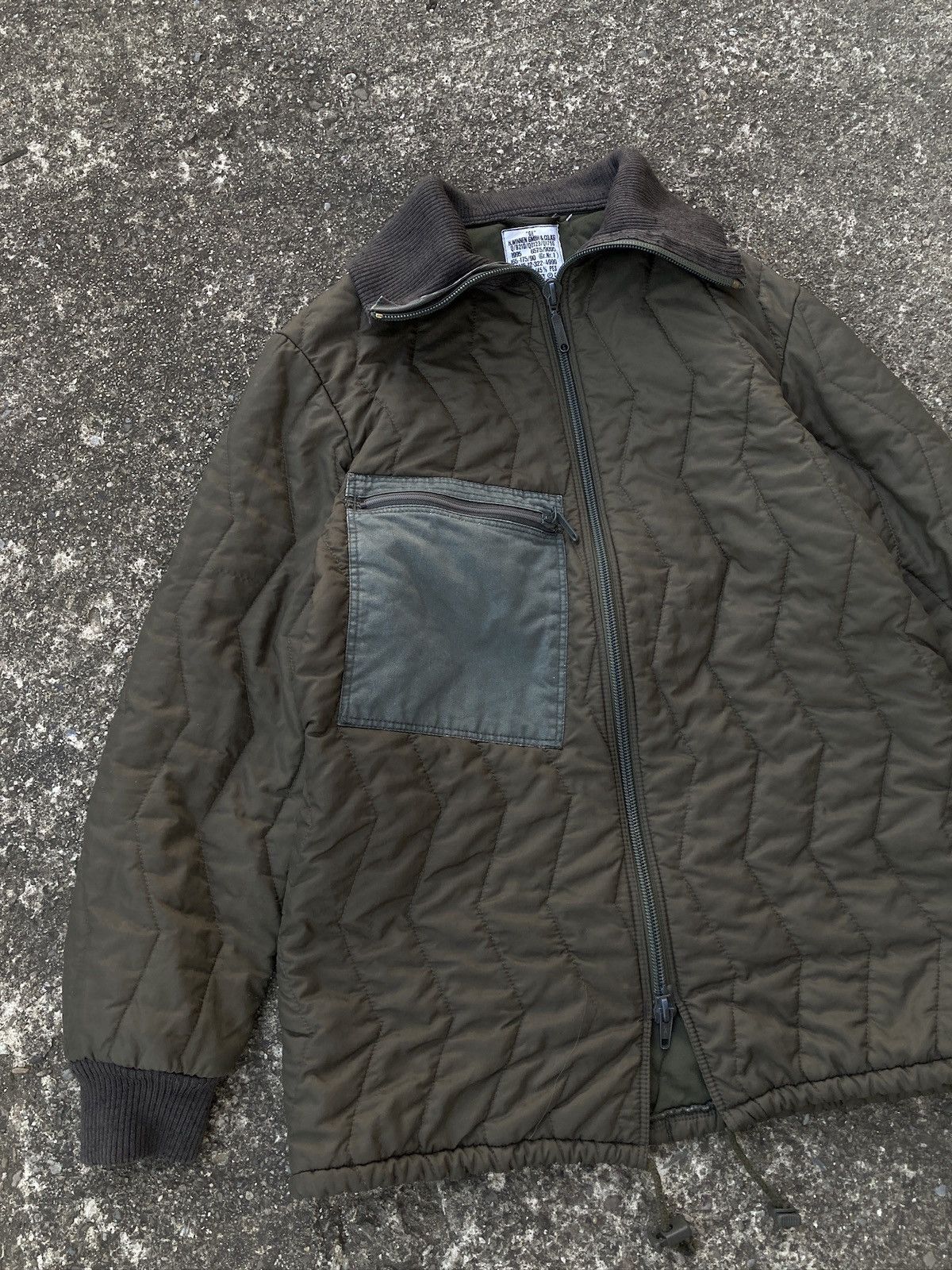 Japanese Brand × Vintage 1995 German army GE Fah Winnen bomber jacket Size US M / EU 48-50 / 2 - 2 Thumbnail