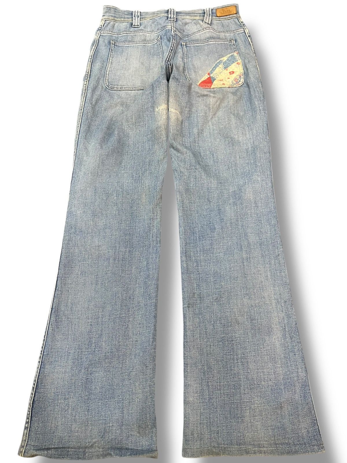 Polo Ralph Lauren × RRL Ralph Lauren × Ralph Lauren Vintage Polo Ralph Lauren Flare Mural Denim Size US 28 / EU 44 - 7 Thumbnail