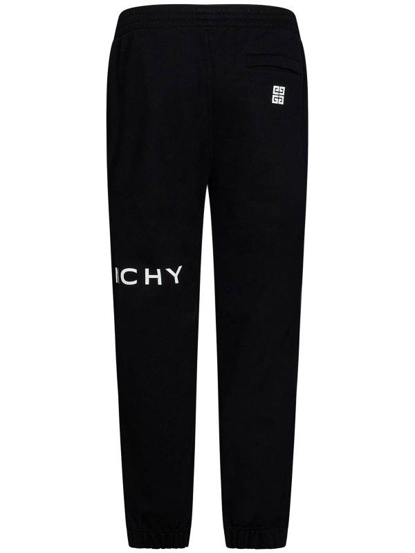 Givenchy o1srvl11e0625 Brushed Cotton Joggers in Black Size 28" / US 6 / IT 42 - 3 Thumbnail