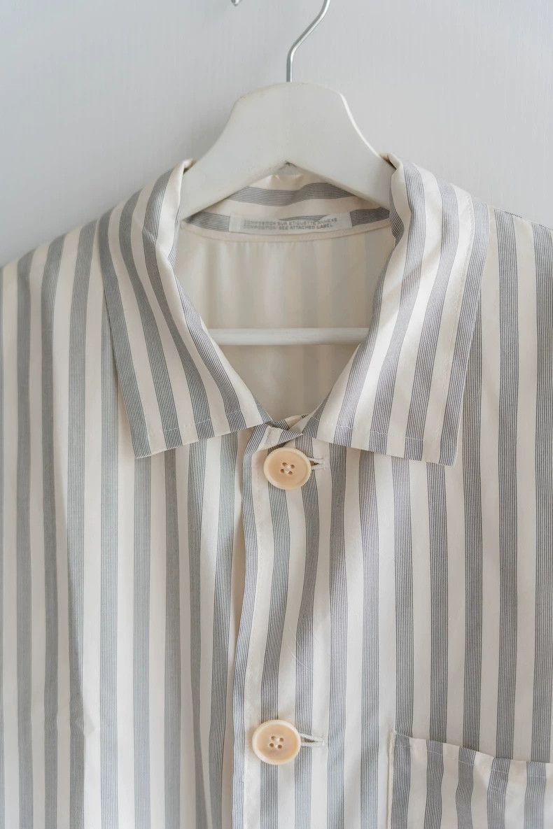 Yohji Yamamoto Yohji Yamamoto Yohji Yamamoto Striped Silk Reversible Jack Size US M / EU 48-50 / 2 - 5 Thumbnail