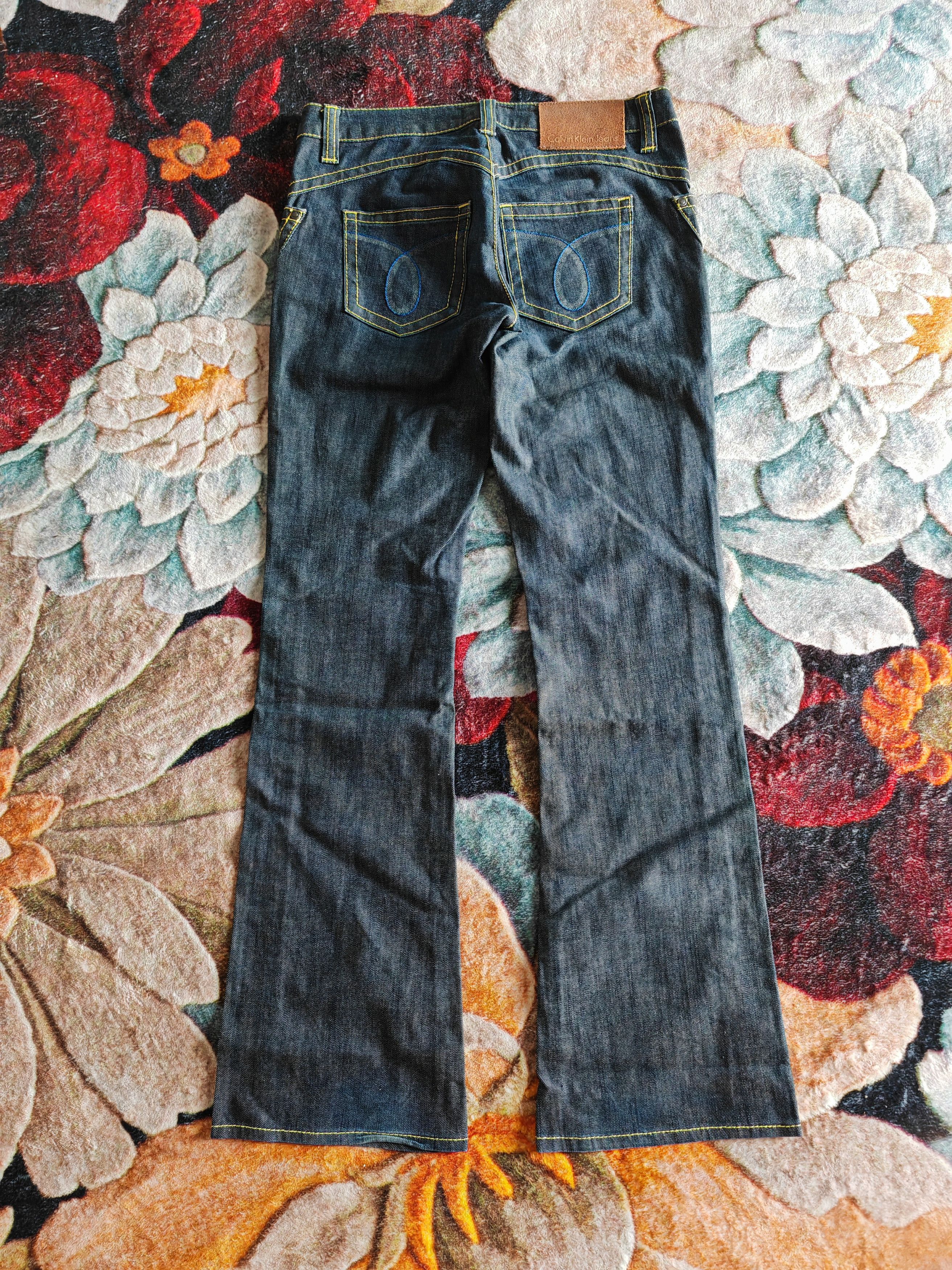 Calvin Klein CALVIN KLEIN FLARE DENIM PANTS Size 27" / US 4 / IT 40 - 2 Thumbnail