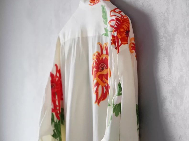 Yohji Yamamoto Yohji Yamamoto Yohji Yamamoto Floral Shirt for Youth Size US M / EU 48-50 / 2 - 3 Thumbnail