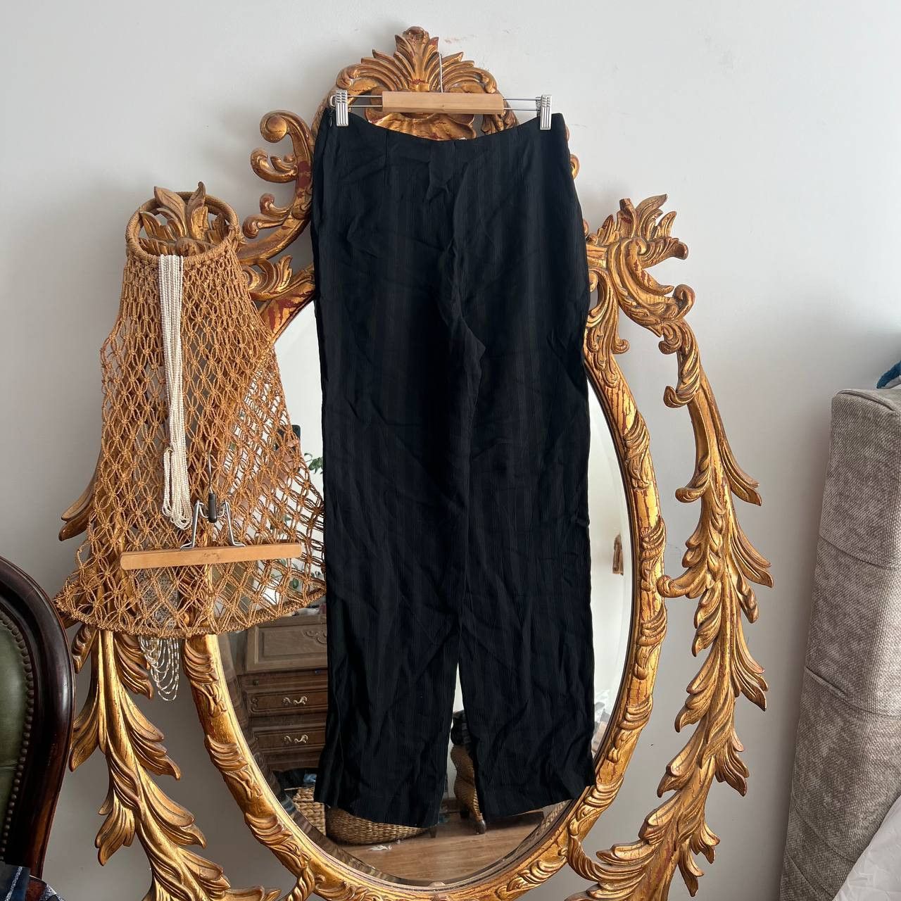 Emporio Armani Vintage 80s Emporio Armani Linen Trousers Pants Size 42 Size 28" / US 6 / IT 42 - 2 Thumbnail