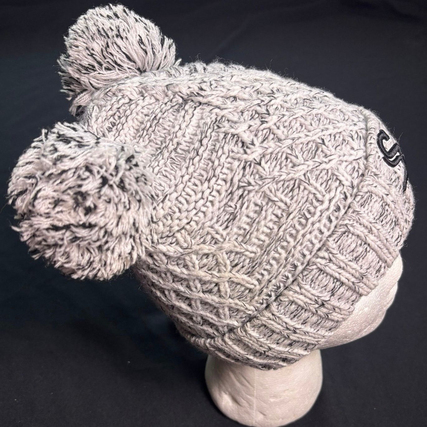 MLB Gray Chicago White Sox Pom Kids Beanie Size ONE SIZE - 3 Thumbnail