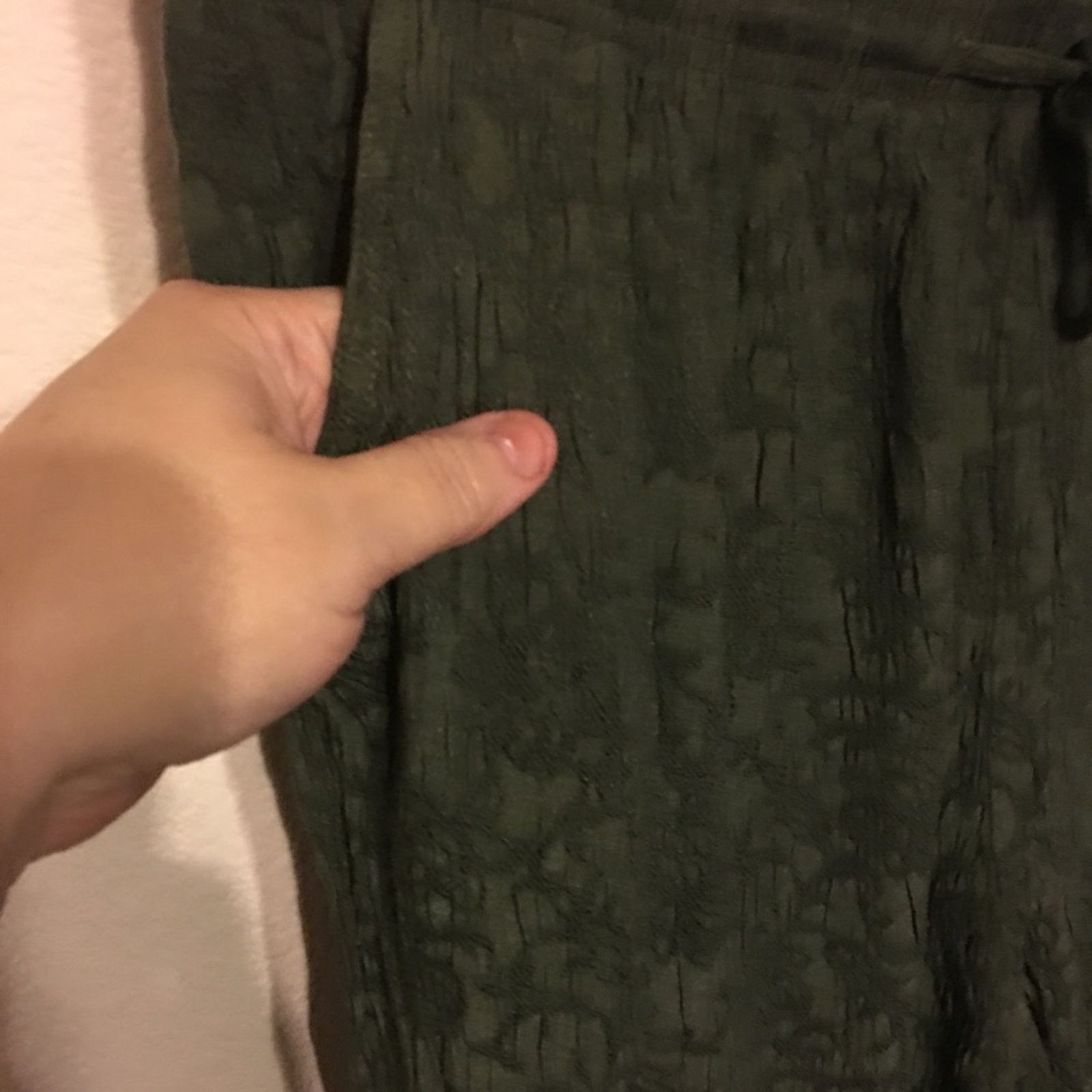 Other Erin London Green Textured crinkled pants XL Size 33" - 4 Thumbnail