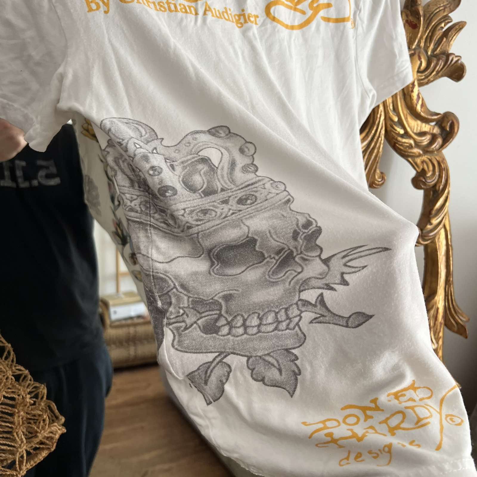 Christian Audigier × Ed Hardy Vtg. Ed Hardy Woman's T-Shirt Sz XXL Size XXL / US 16-18 / IT 52-54 - 4 Thumbnail