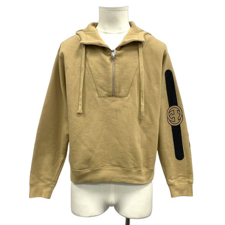 Gucci Gucci Logo Print Half-Zip Hoodie Size XS Size US XS / EU 42 / 0 - 1 Thumbnail