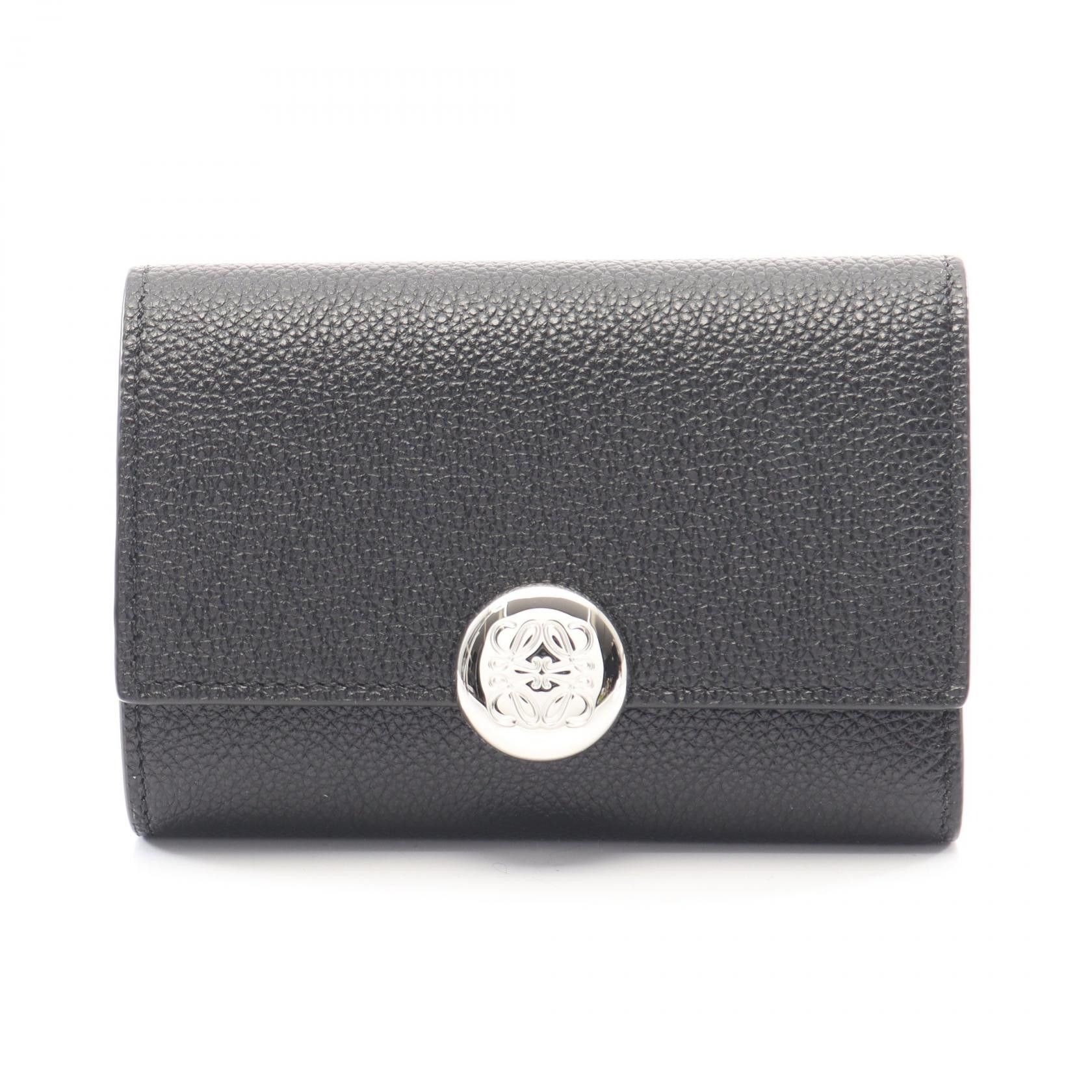 Loewe Loewe Loewe Pebble Small Vertical Wallet Leather Trifold Wallet Leather Short Wallet CANBS33X031100 DUTY FREE for USA Size ONE SIZE - 1 Thumbnail