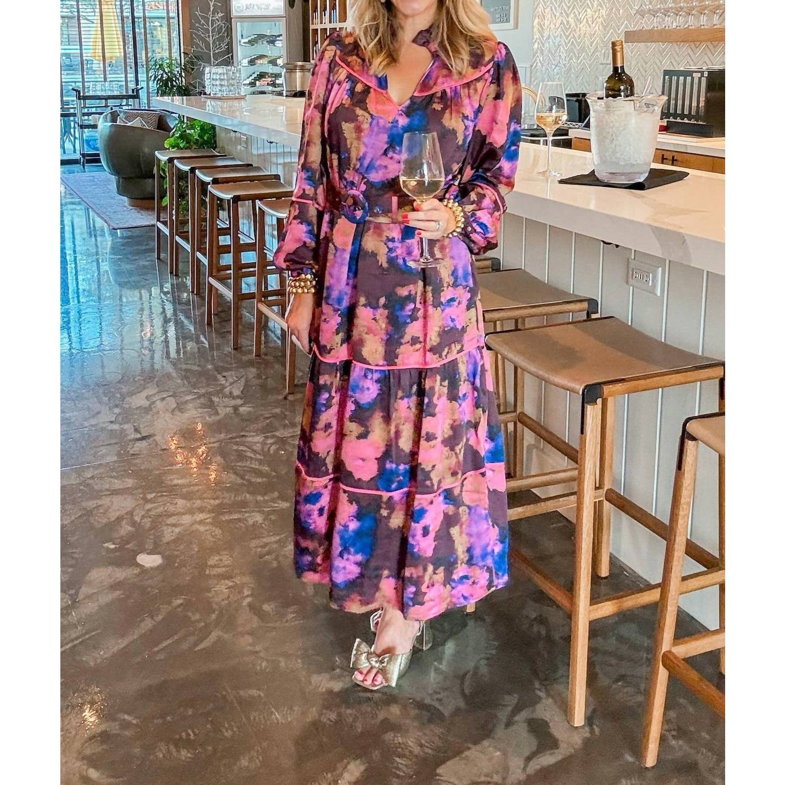 Crosby by Mollie Burch Evie Dress in Painted Petals main image 0