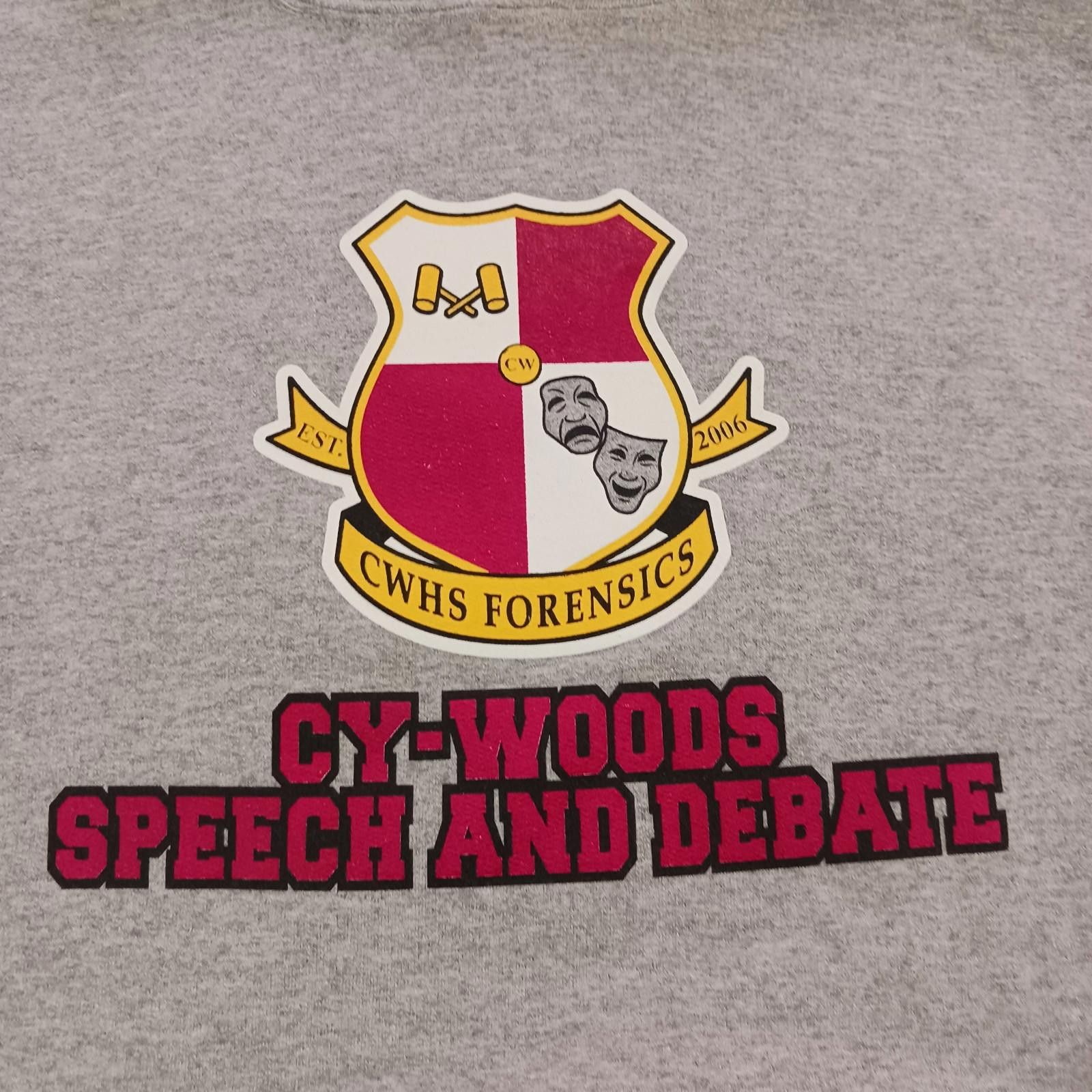 Gildan Gildan Heavy CWHS FORENSICS Men M Gray Hoodie Sweatshirt Size US M / EU 48-50 / 2 - 5 Thumbnail