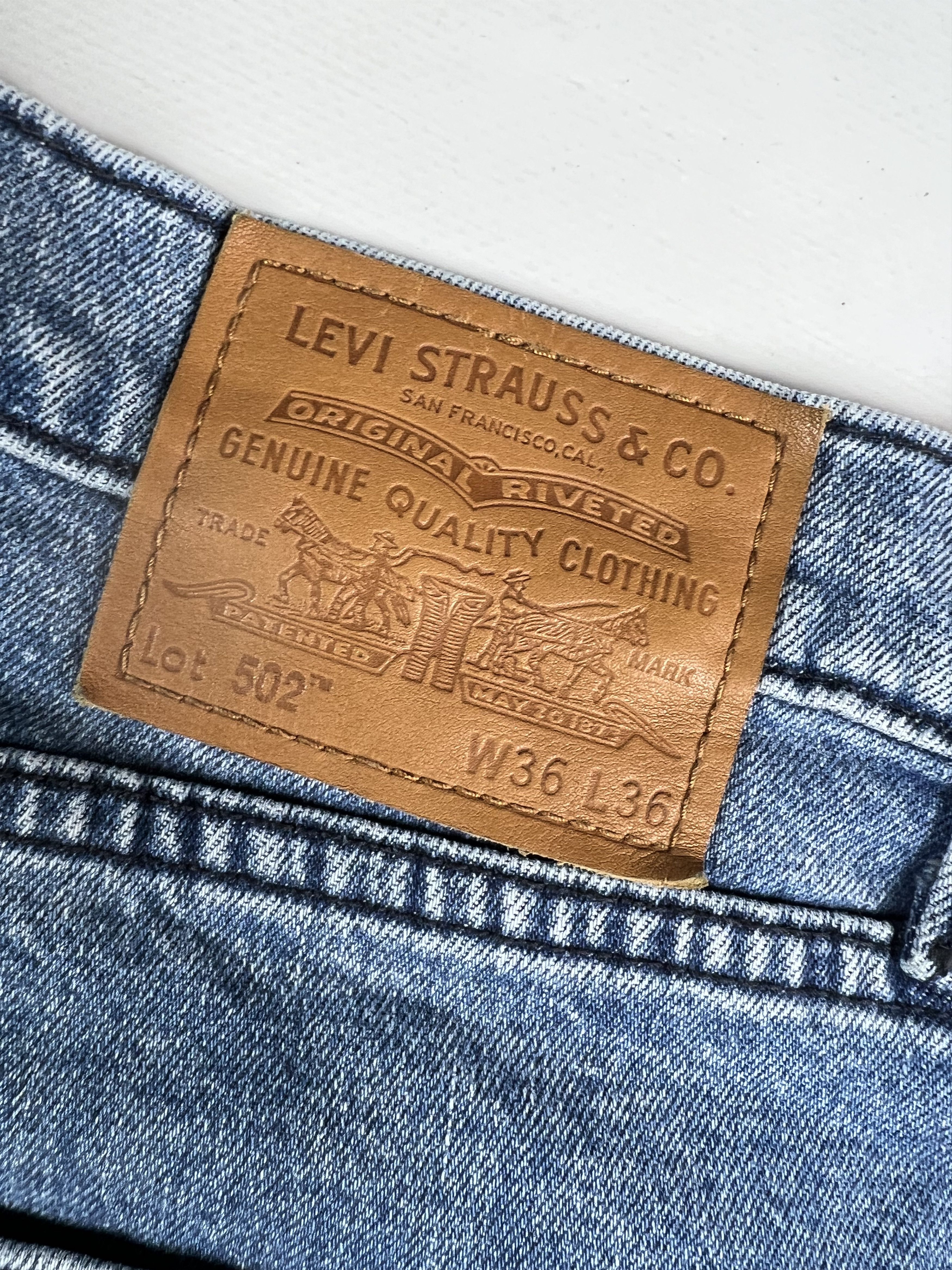 Levi's Levis 502 Denim Jeans 36x36 Size US 36 / EU 52 - 4 Thumbnail