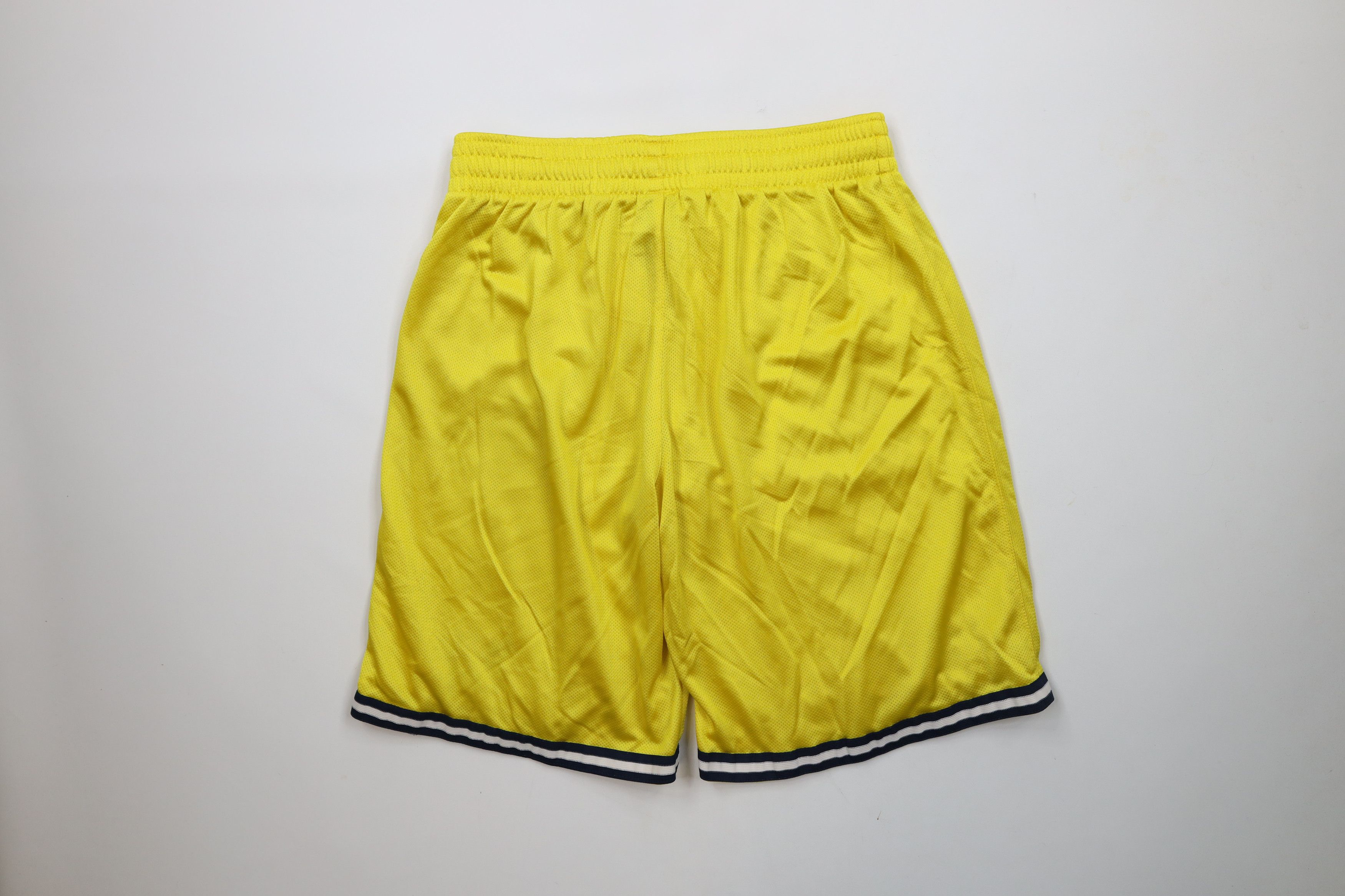Adidas × Vintage Adidas University of Michigan Basketball Shorts Yellow Size US 34 / EU 50 - 11 Thumbnail