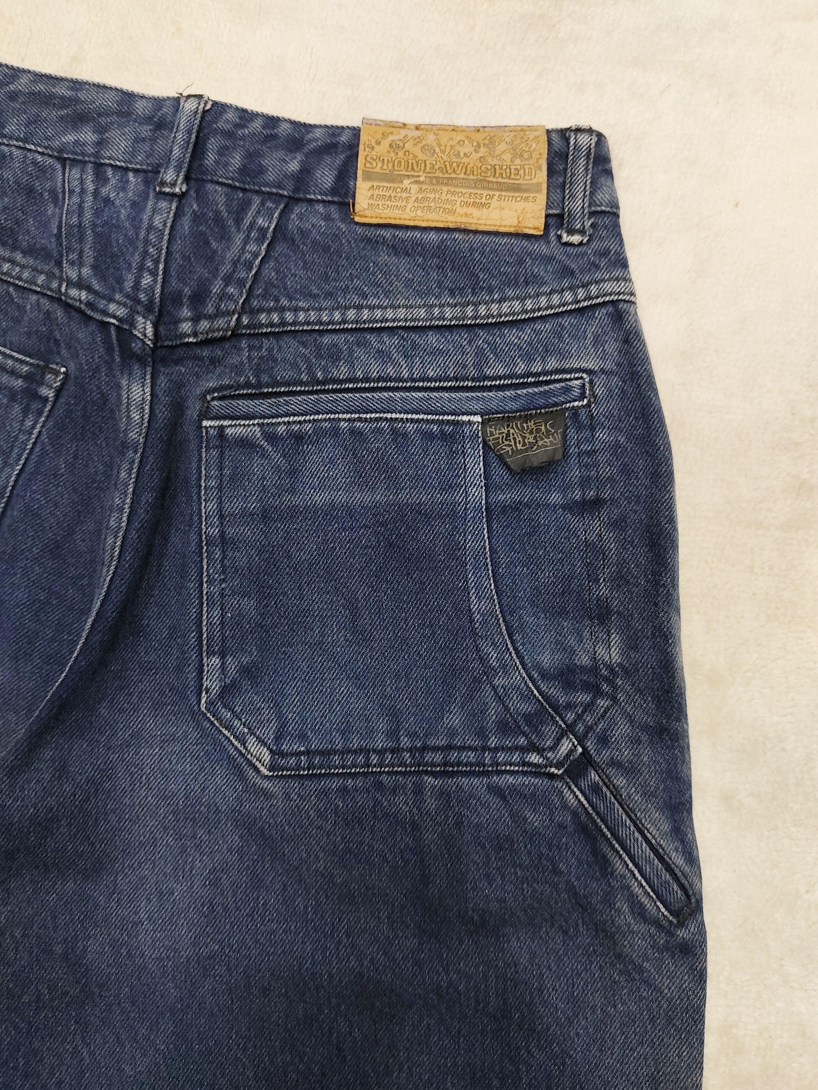 Marithe + Francois Girbaud 90s MFG❤️‍🔥Stone Washed High Waist Y2k Relaxed Straight Size US 30 / EU 46 - 6 Thumbnail
