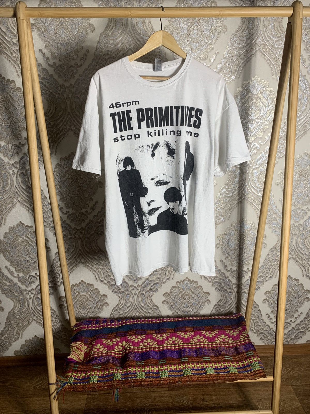 Band Tees VINTAGE THE PRIMITIVES STOP KILLING ME 45 RPM ROCK Y2K 90s Size US XXL / EU 58 / 5 - 2 Thumbnail