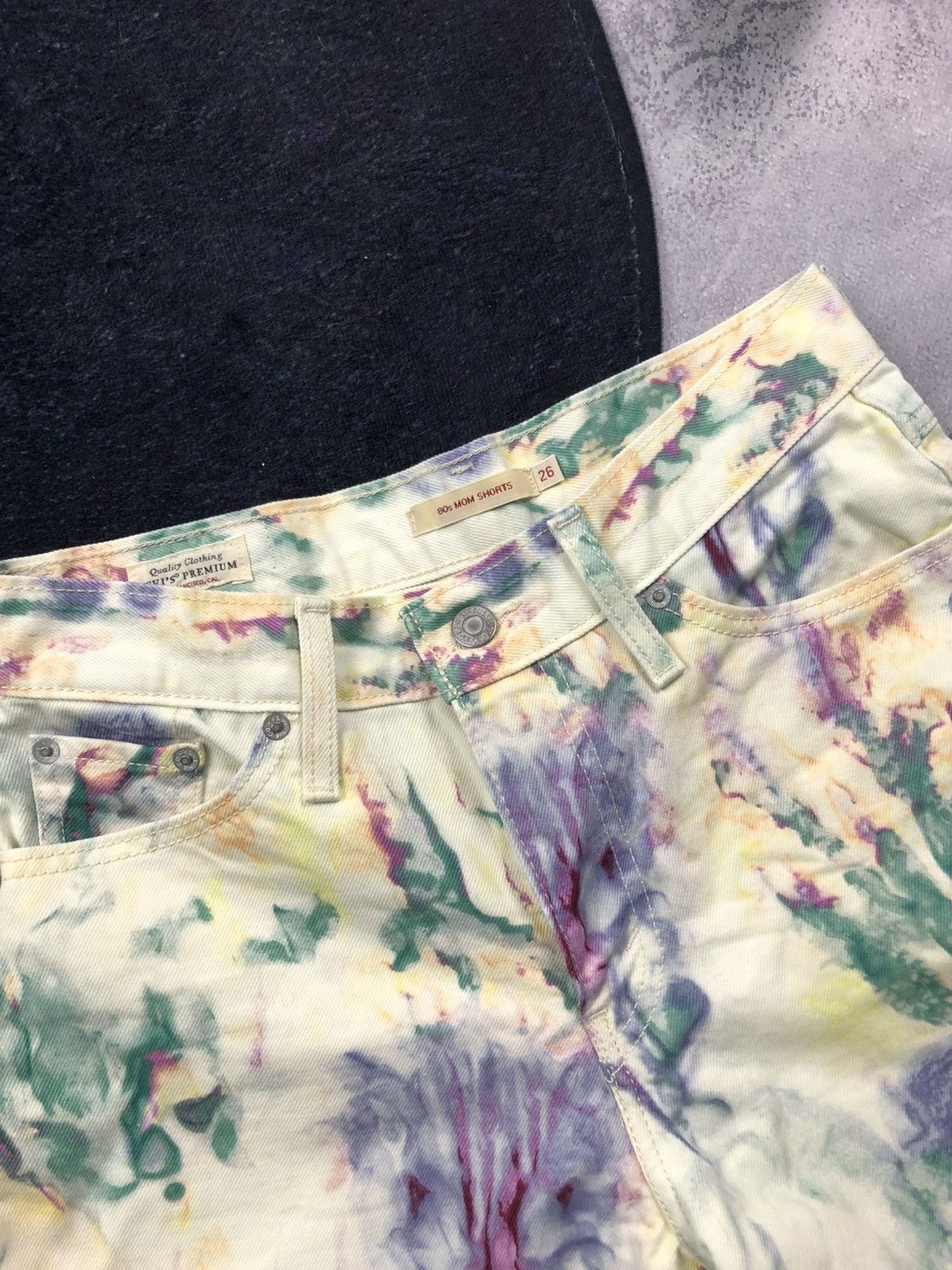 Levi's LEVIS Hype Multicolour Rare Shorts Streetwear Crazy Y2k Size 28" / US 6 / IT 42 - 4 Thumbnail