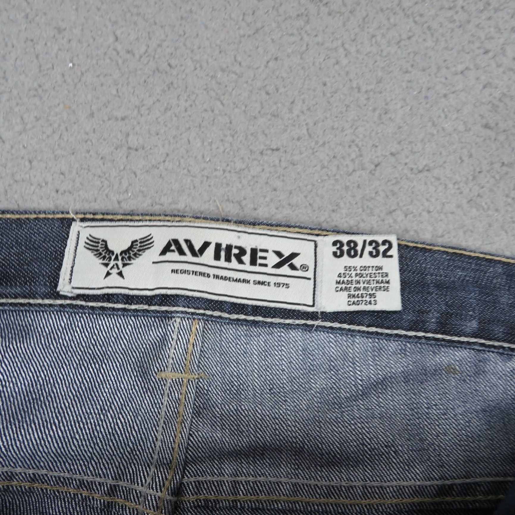 Avirex Avirex Baggy Jeans Men 38 Y2K Embroidered Skater Grunge 10 Leg Opening Pipes VTG Denim Blue 90s Style Mainstream Mens Jeans Size US 38 / EU 54 - 7 Thumbnail