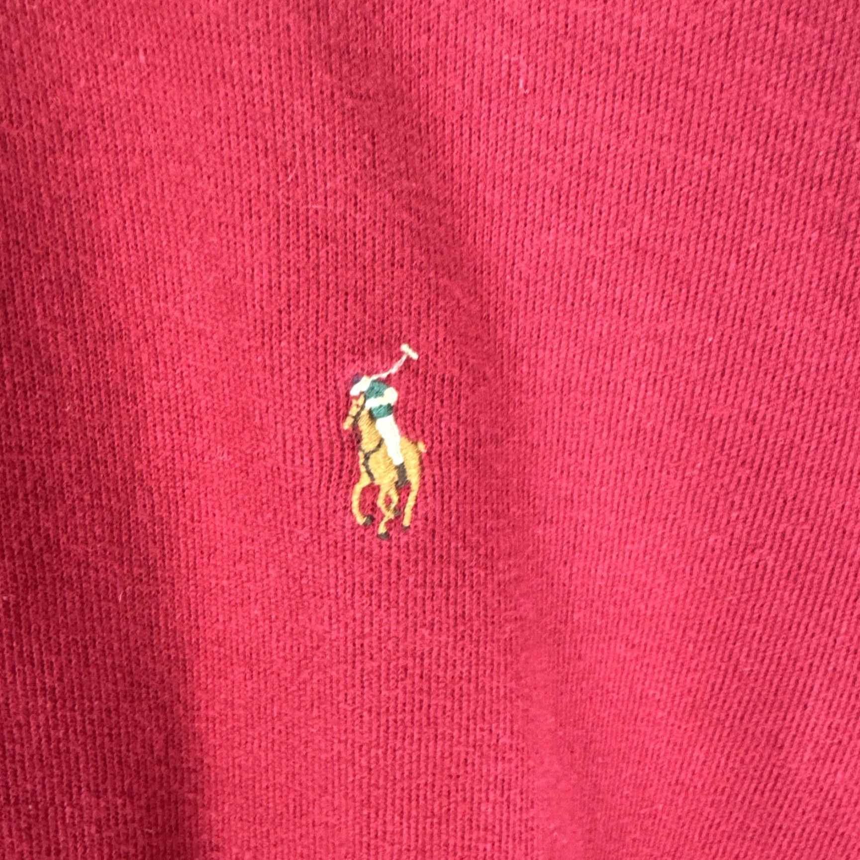 Polo Ralph Lauren Polo Ralph Lauren Sweater Mens 2XB Maroon 1/4 Zip Mock Neck Estate Rib Pony Logo Pullover Knit Size US XXL / EU 58 / 5 - 6 Thumbnail
