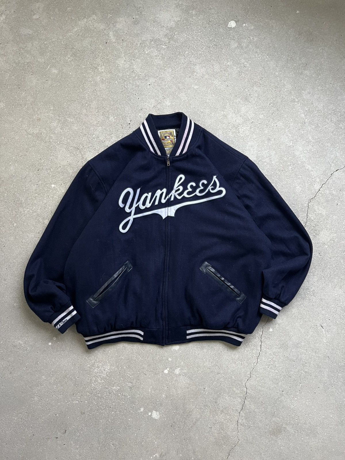 Cooperstown Collection Vintage Yankees wool bomber jacket Cooperstown collection Size US XXL / EU 58 / 5 - 10 Thumbnail