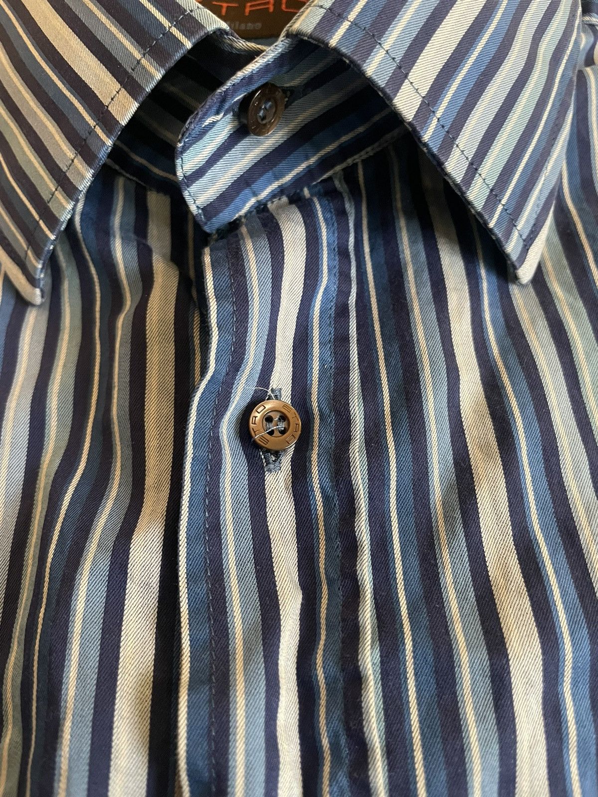 Etro Striped Sport Shirt Size US L / EU 52-54 / 3 - 3 Thumbnail