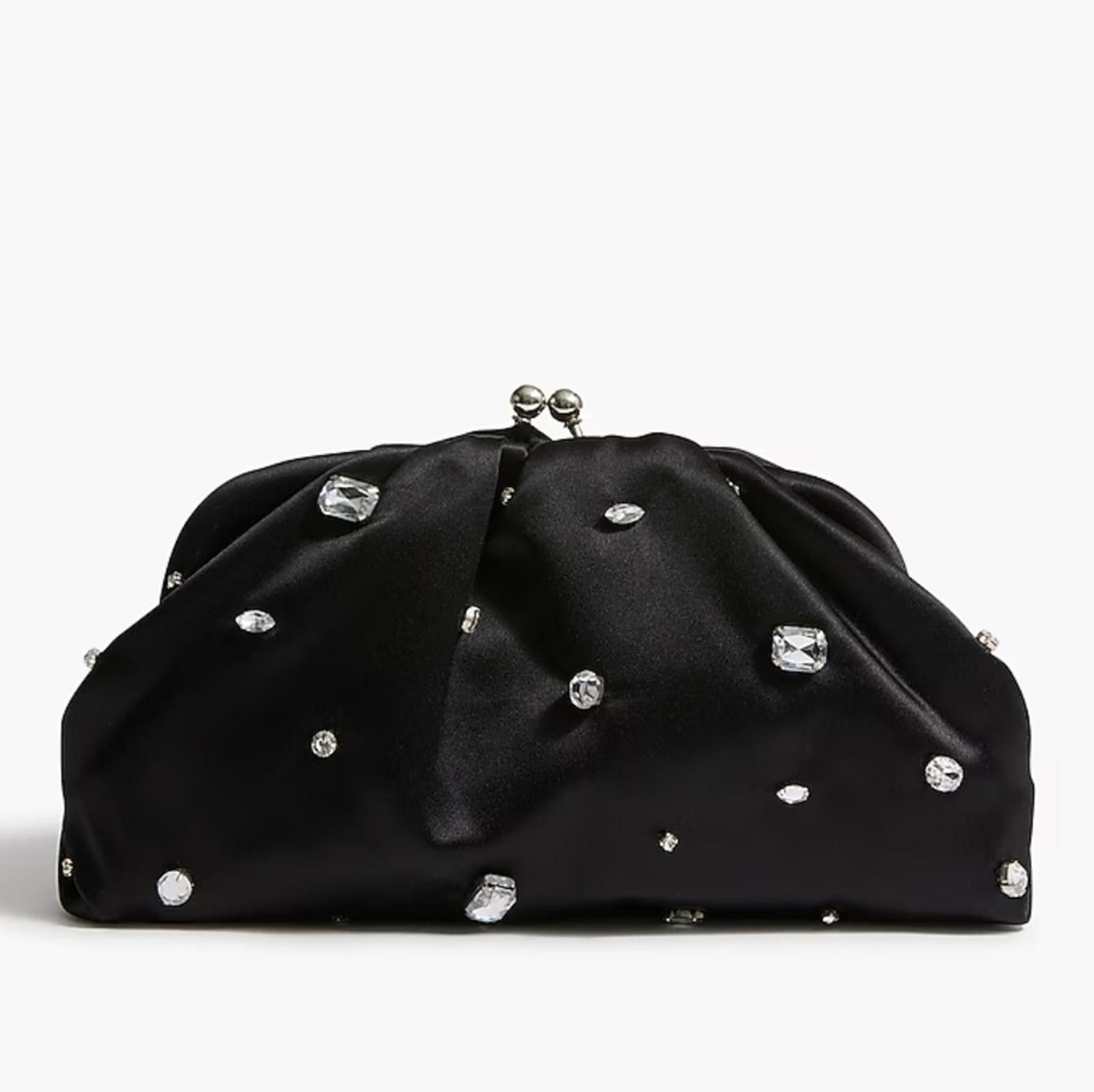 J.Crew J Crew Satin rhinestone clutch Size ONE SIZE - 1 Thumbnail