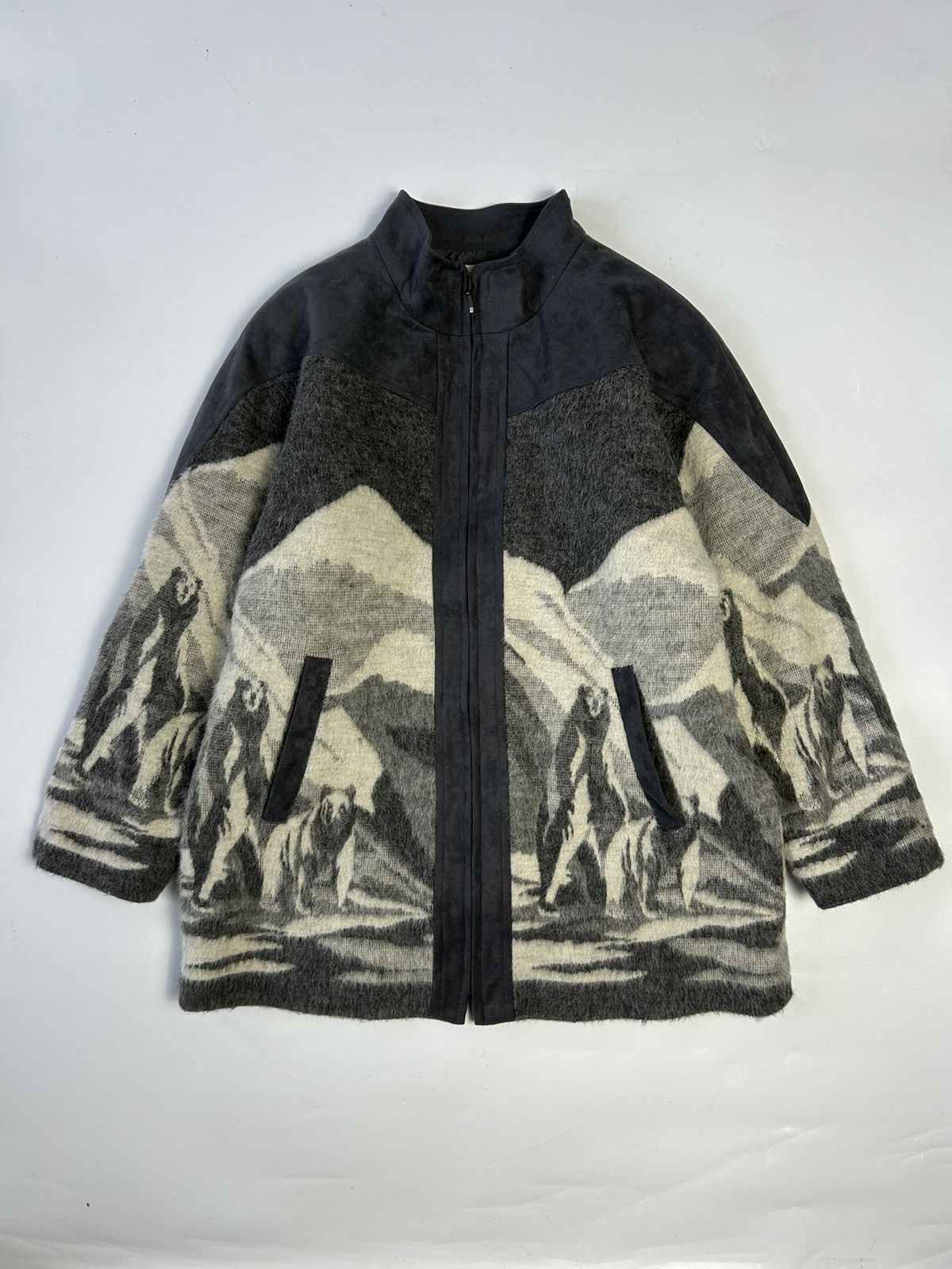 Japanese Brand CELLERBAM BOUTIQUE WINTER WOOL JACKET Size US L / EU 52-54 / 3 - 1 Thumbnail