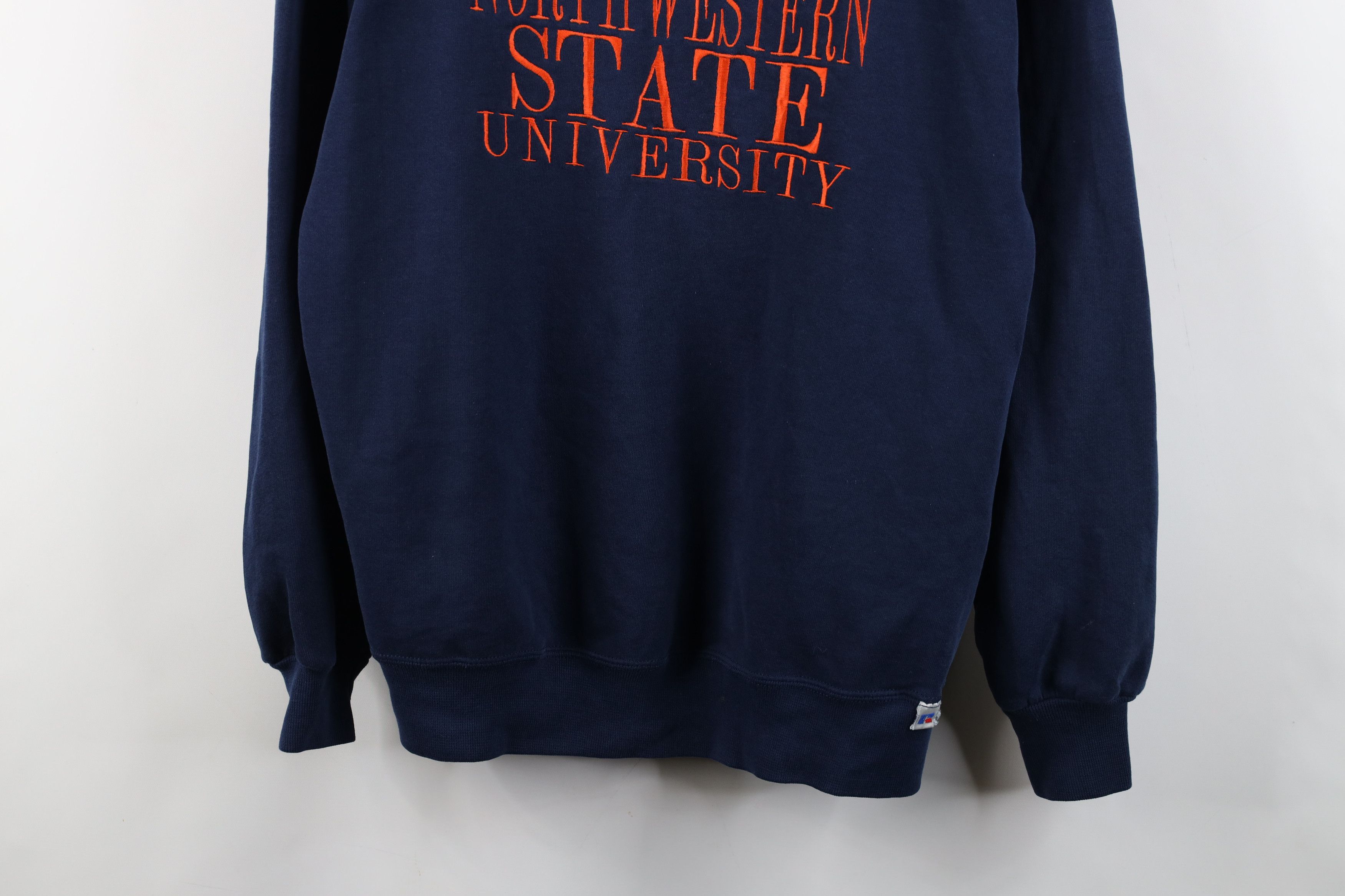 Russell Athletic × Vintage Vintage 90s Russell Athletic State University Sweatshirt USA Size US L / EU 52-54 / 3 - 3 Thumbnail